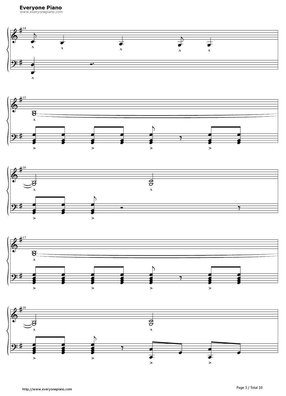 LISTEN_TO_THE_STEREO!!钢琴谱_GOING_UNDER_GROUND