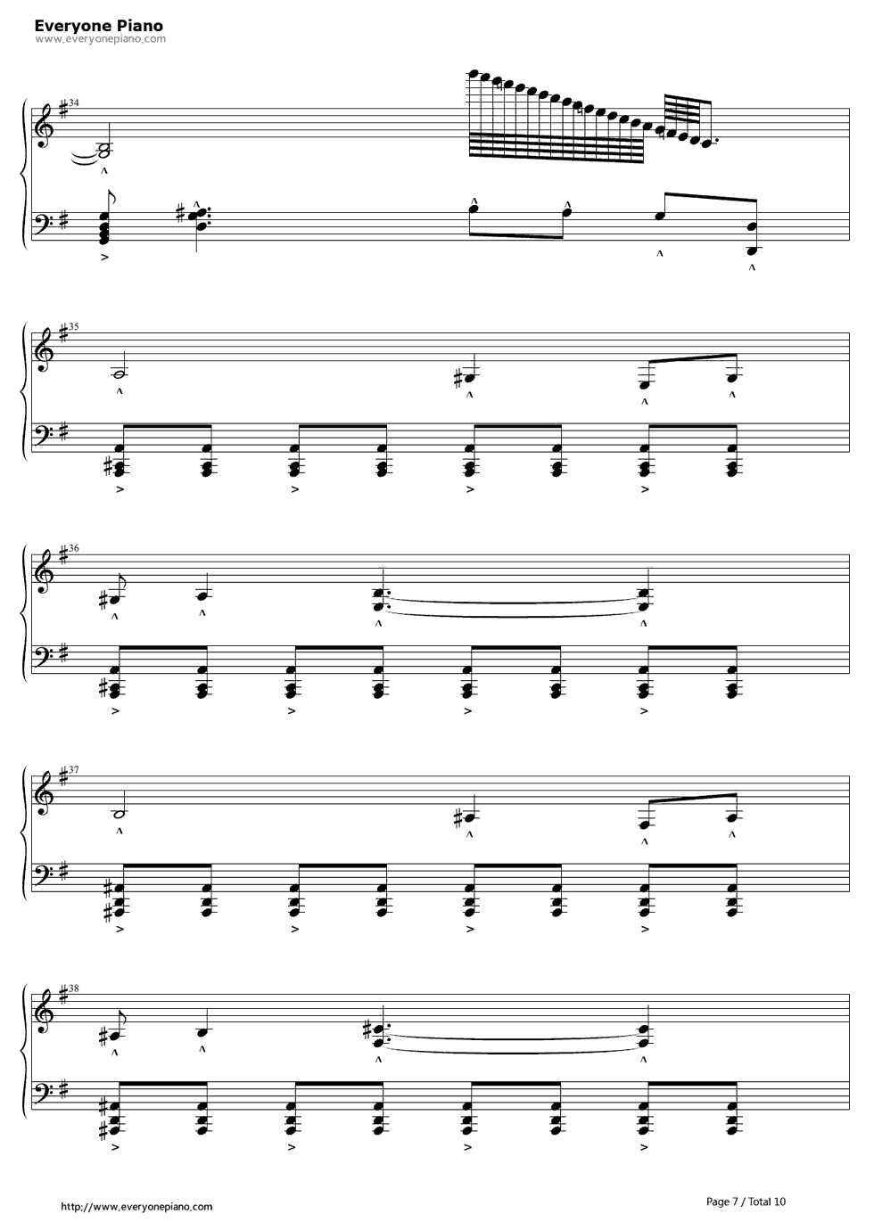 LISTEN_TO_THE_STEREO!!钢琴谱_GOING_UNDER_GROUND