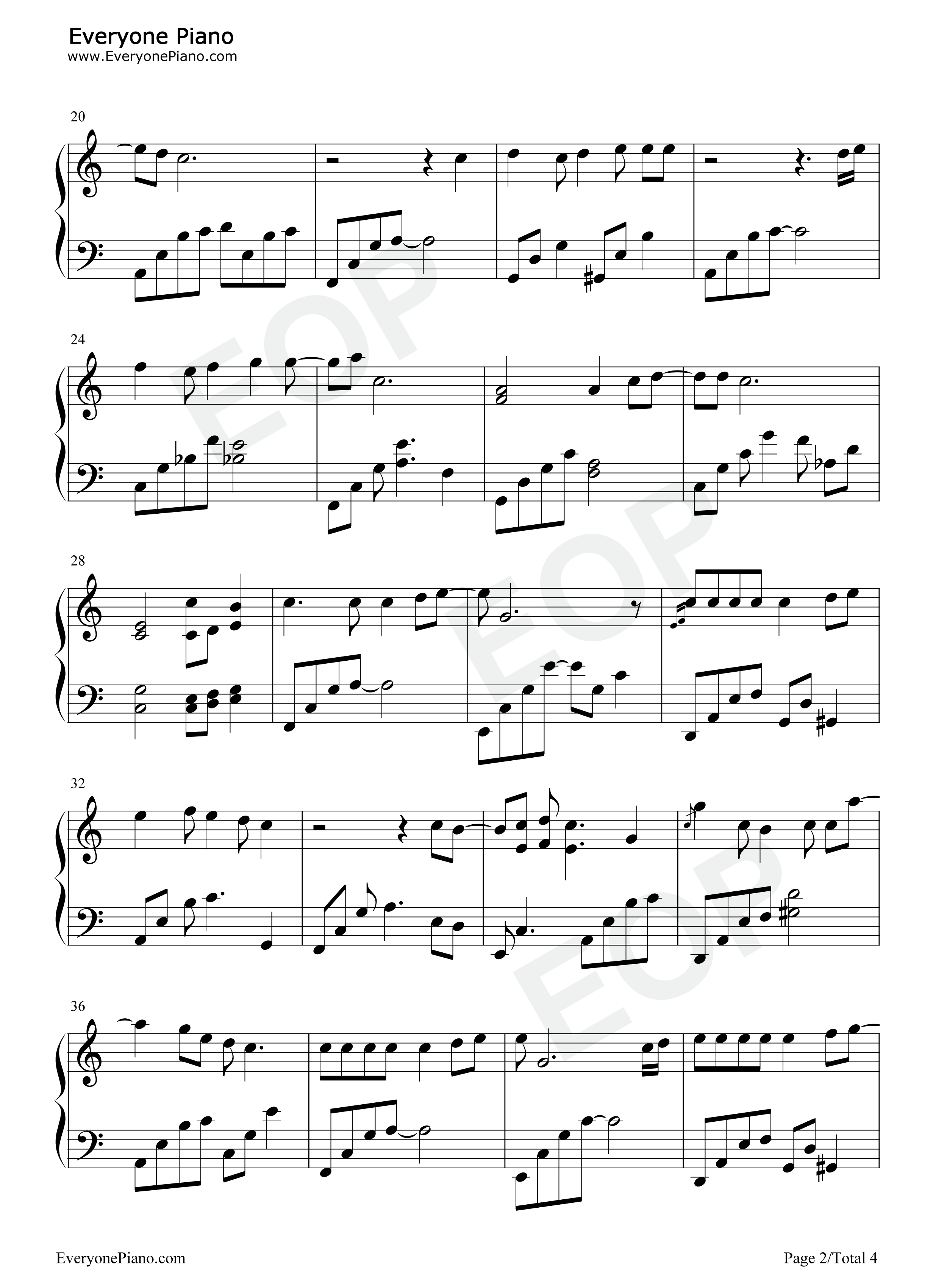 1000の言葉钢琴谱_倖田來未