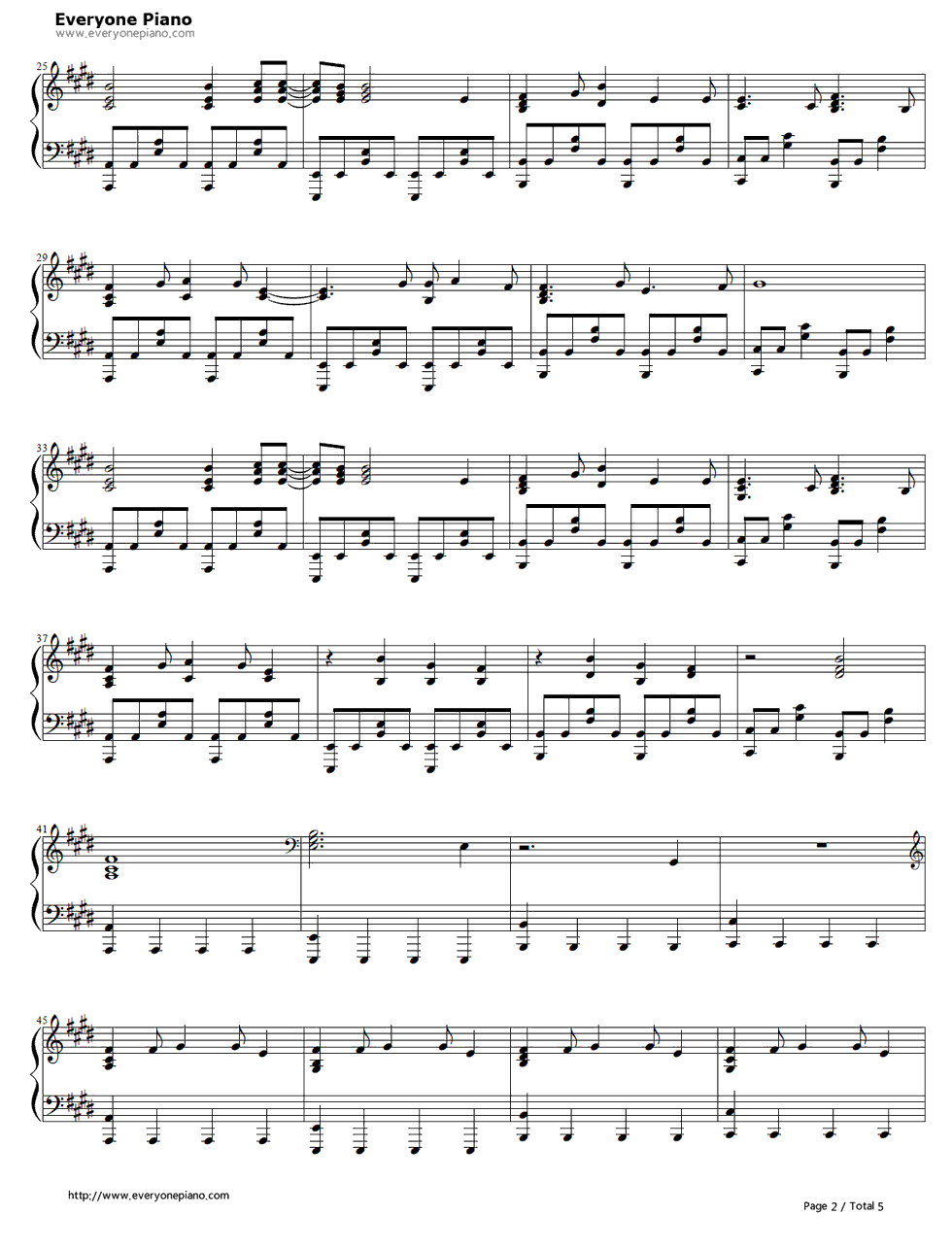 爱_think_so钢琴谱_初音ミク