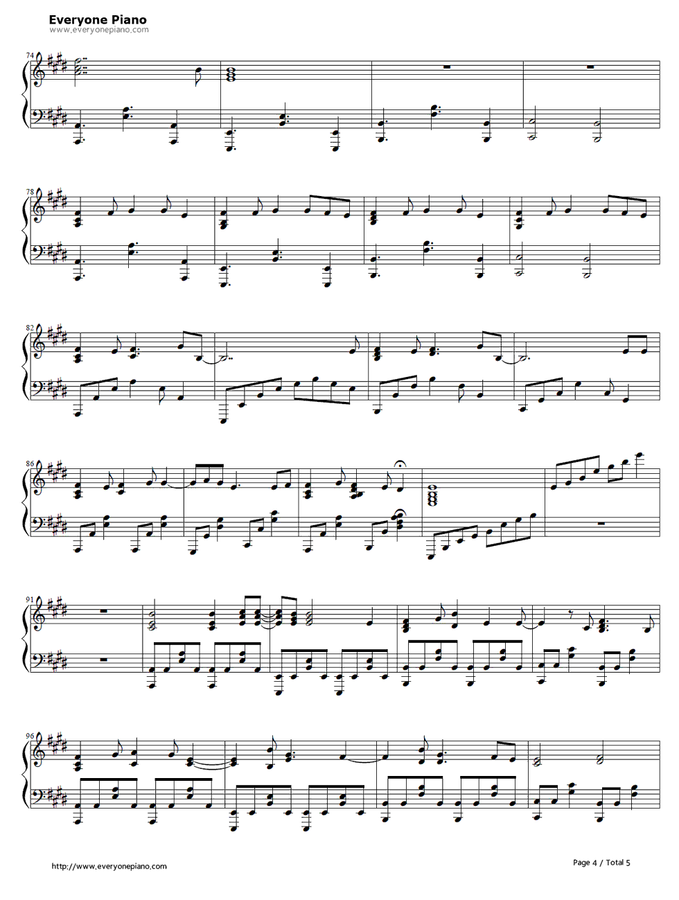 爱_think_so钢琴谱_初音ミク