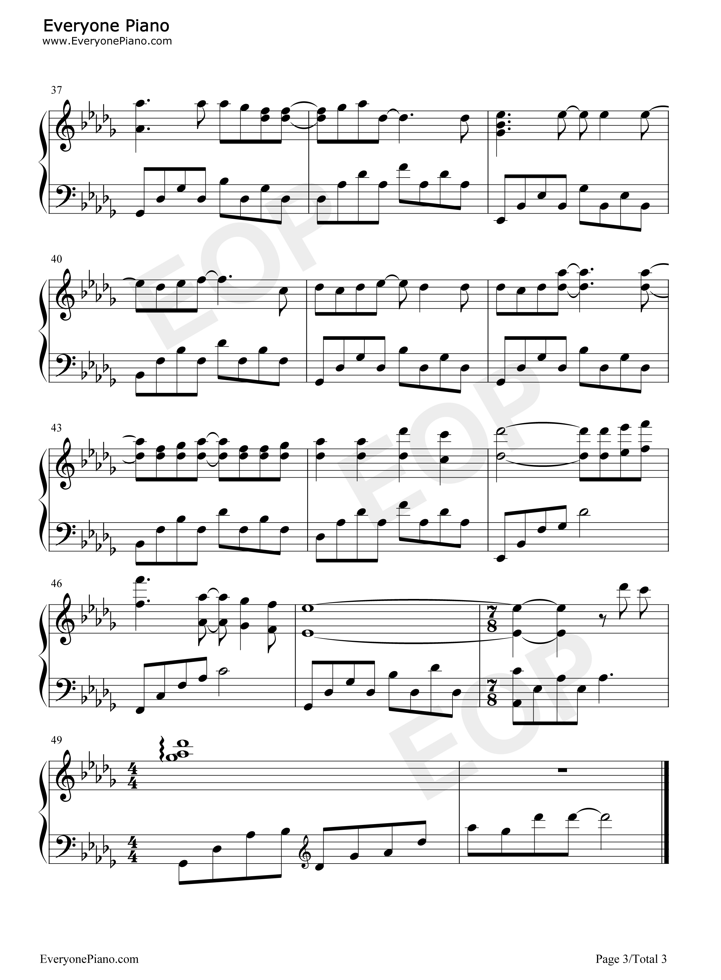 ビードロ模様钢琴谱_やなぎなぎ