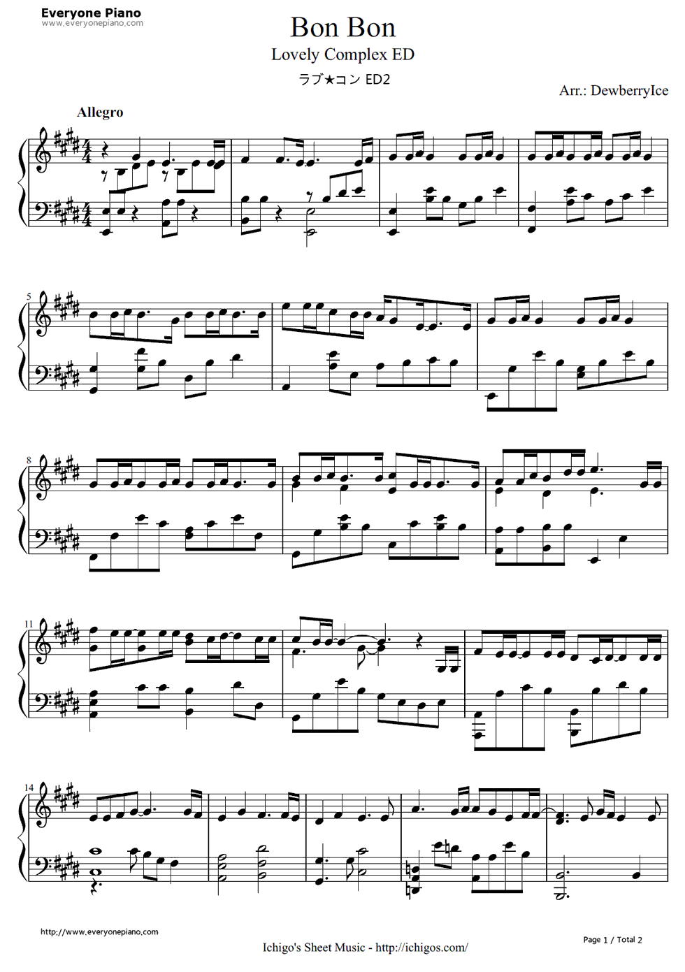 Bon_Bon钢琴谱_Hey!_Say!_7