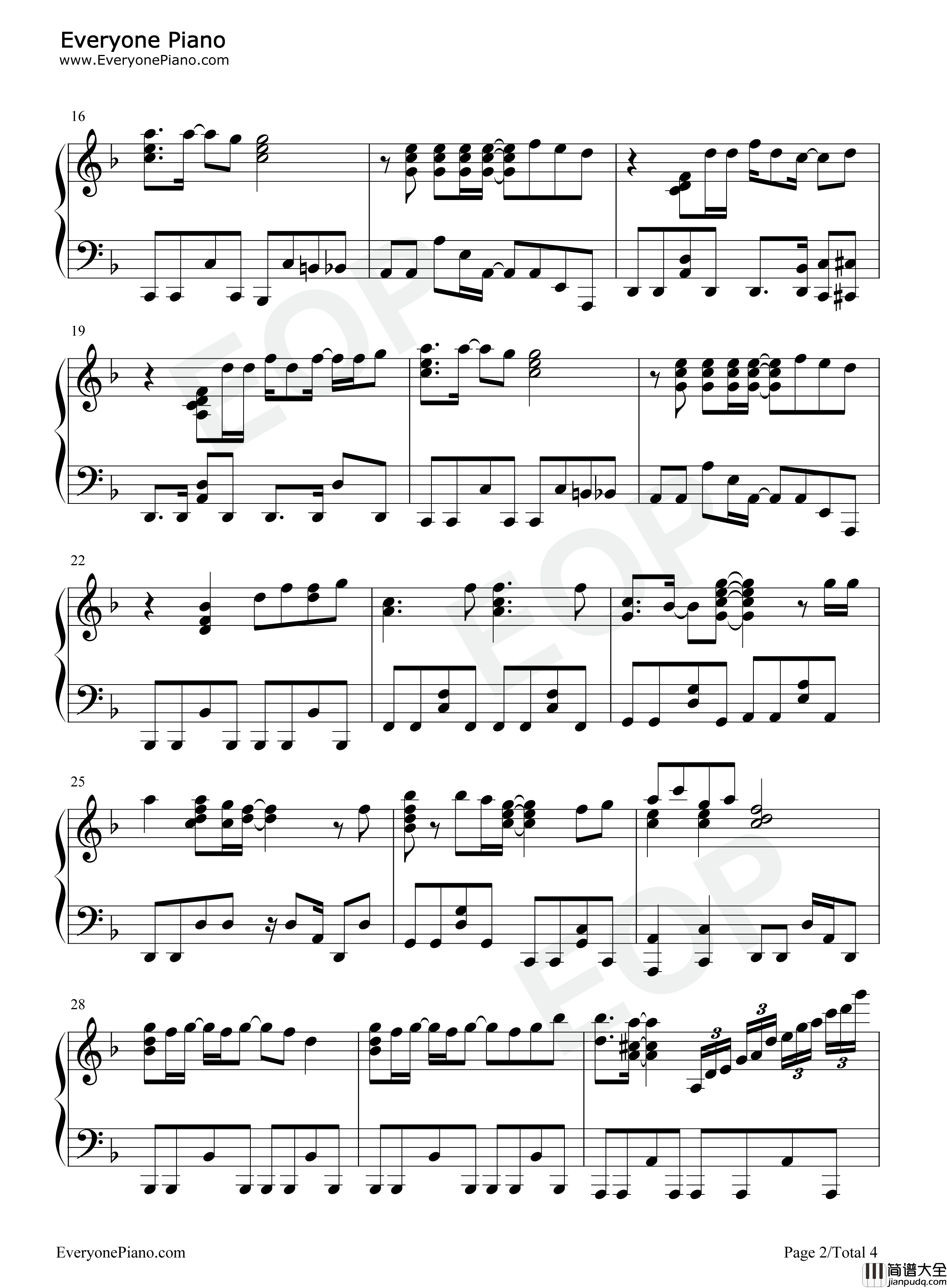 Secret_Ambition钢琴谱_水树奈奈