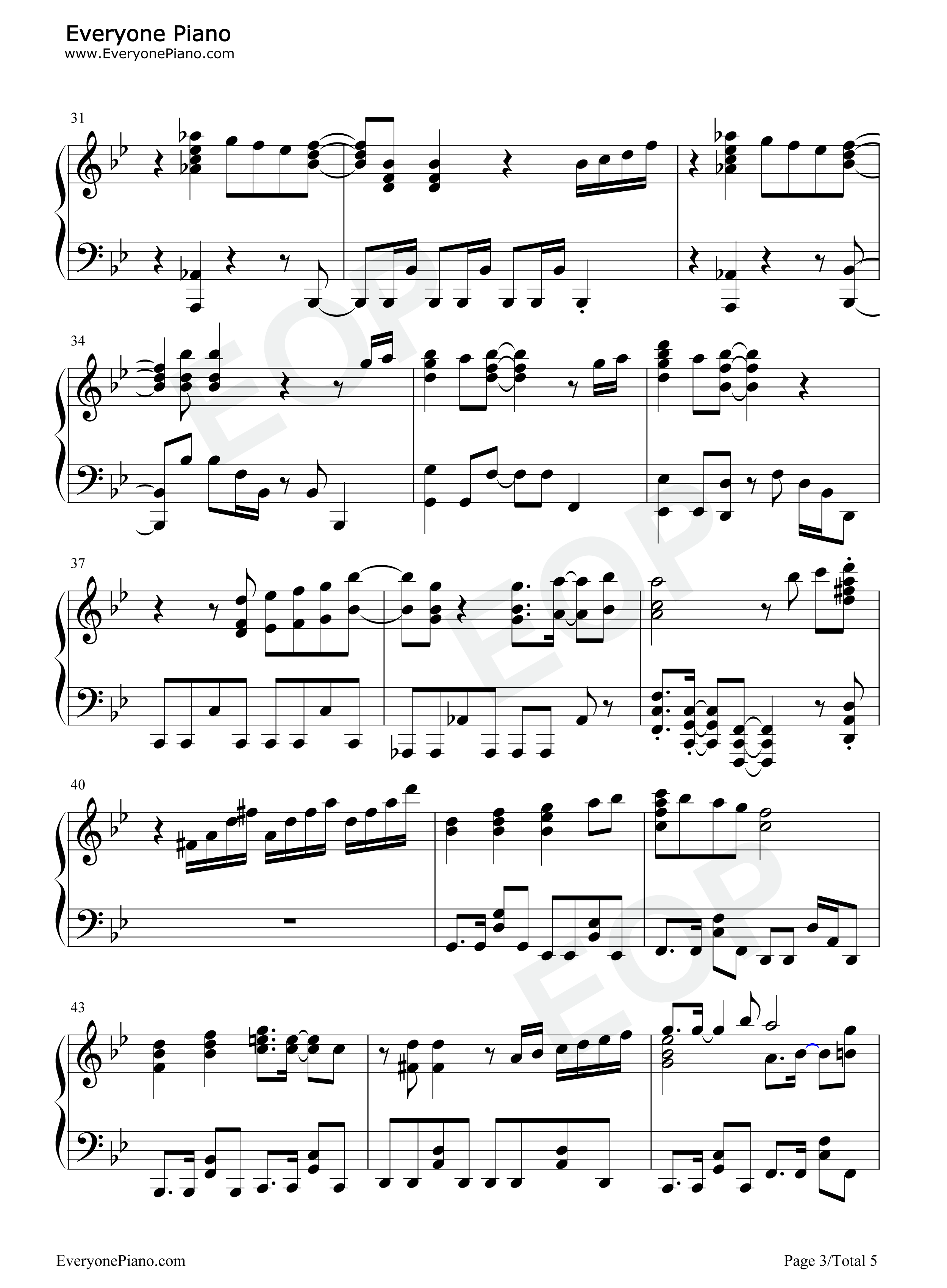 ETERNAL_BLAZE钢琴谱_水树奈奈