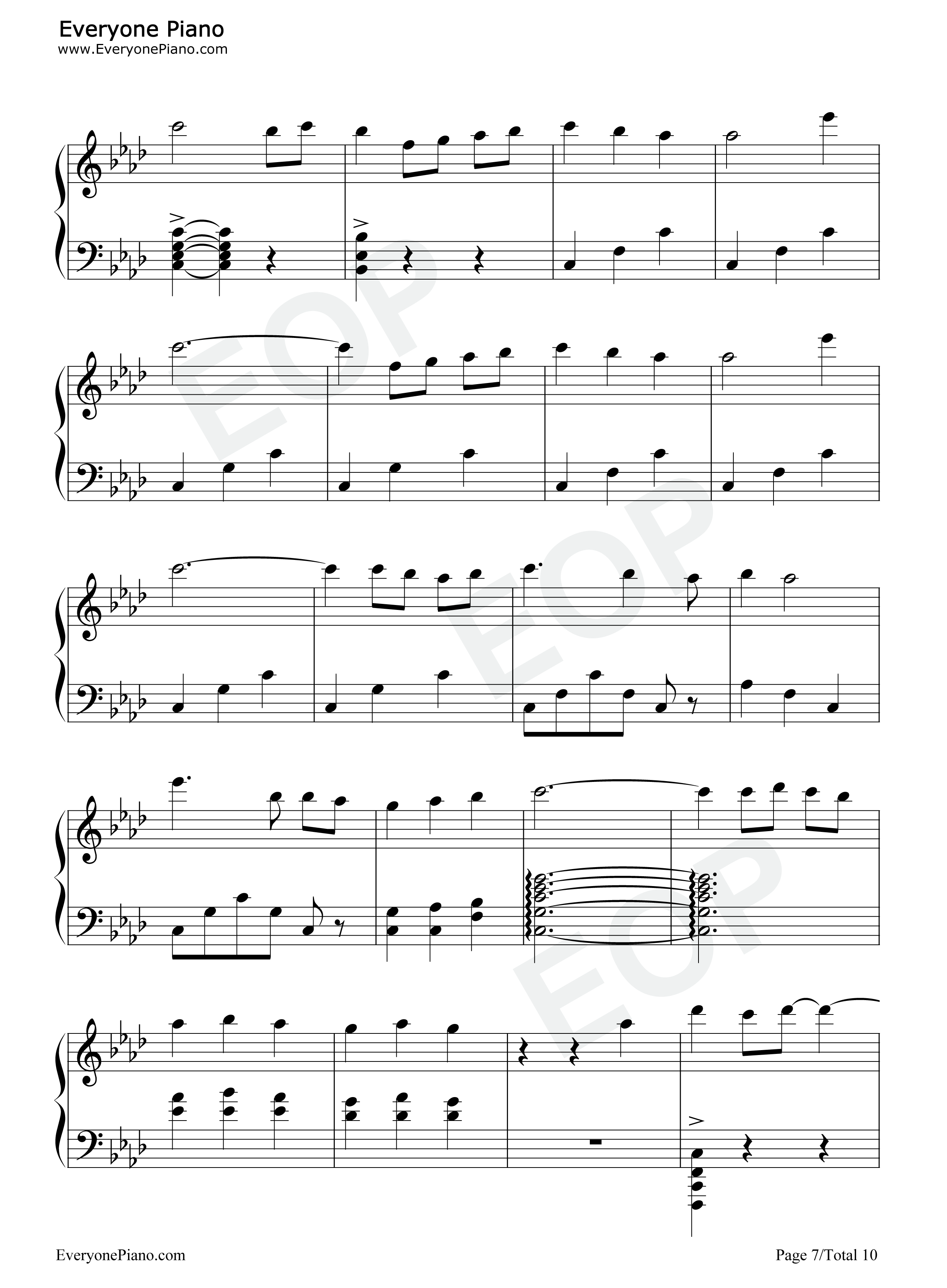 君とずっと…钢琴谱_yu_yu