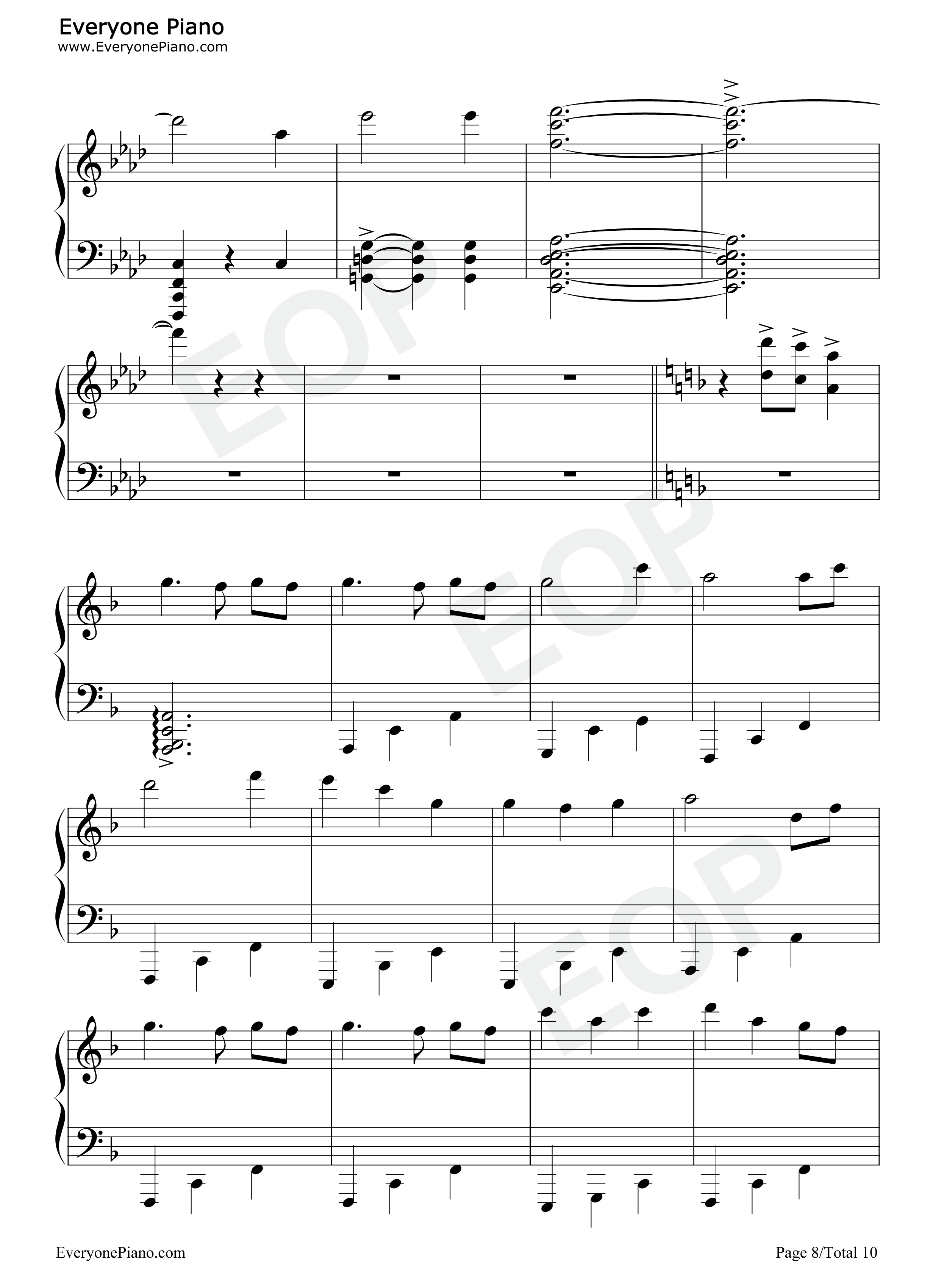 君とずっと…钢琴谱_yu_yu