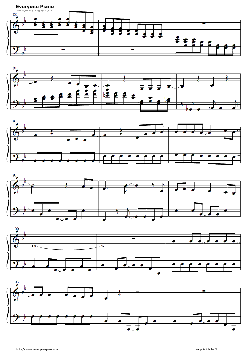 笑颜に会いたい钢琴谱_滨田理恵