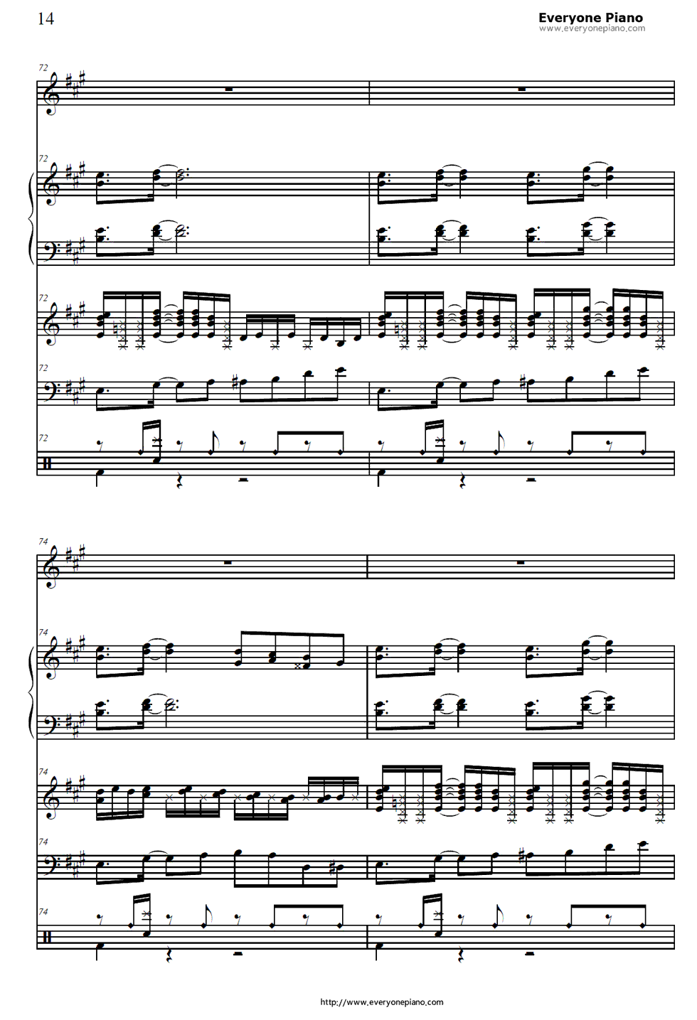 1/2钢琴谱_川本真琴