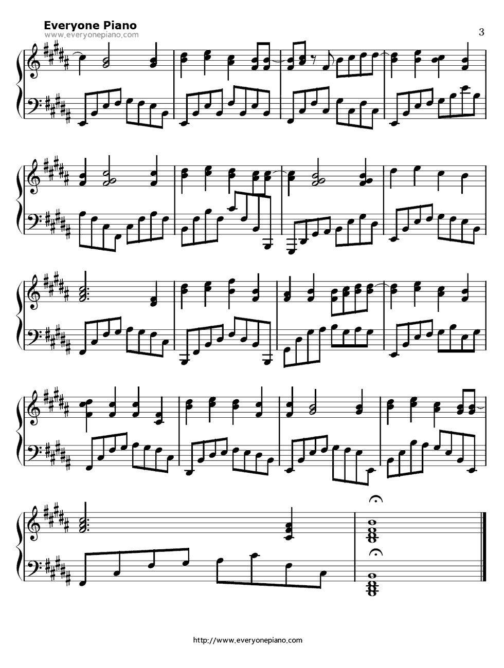 CLOSER钢琴谱_井上ジョー