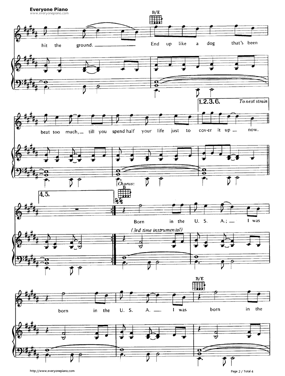 Born_in_the_U.S.A.钢琴谱_Bruce_Springsteen___布鲁斯·斯普林斯汀