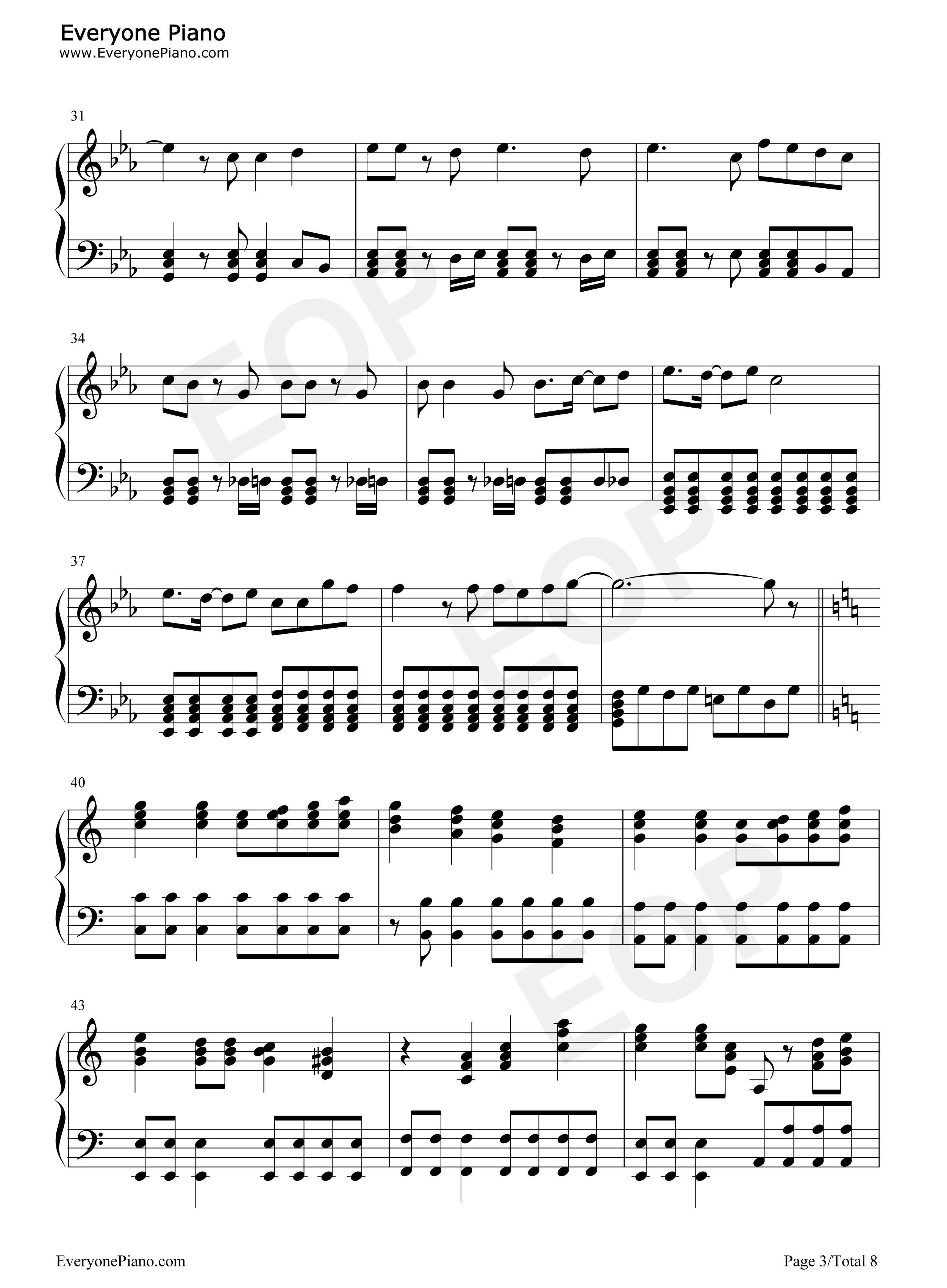 七龙珠GT主题曲钢琴谱_七龙珠GT