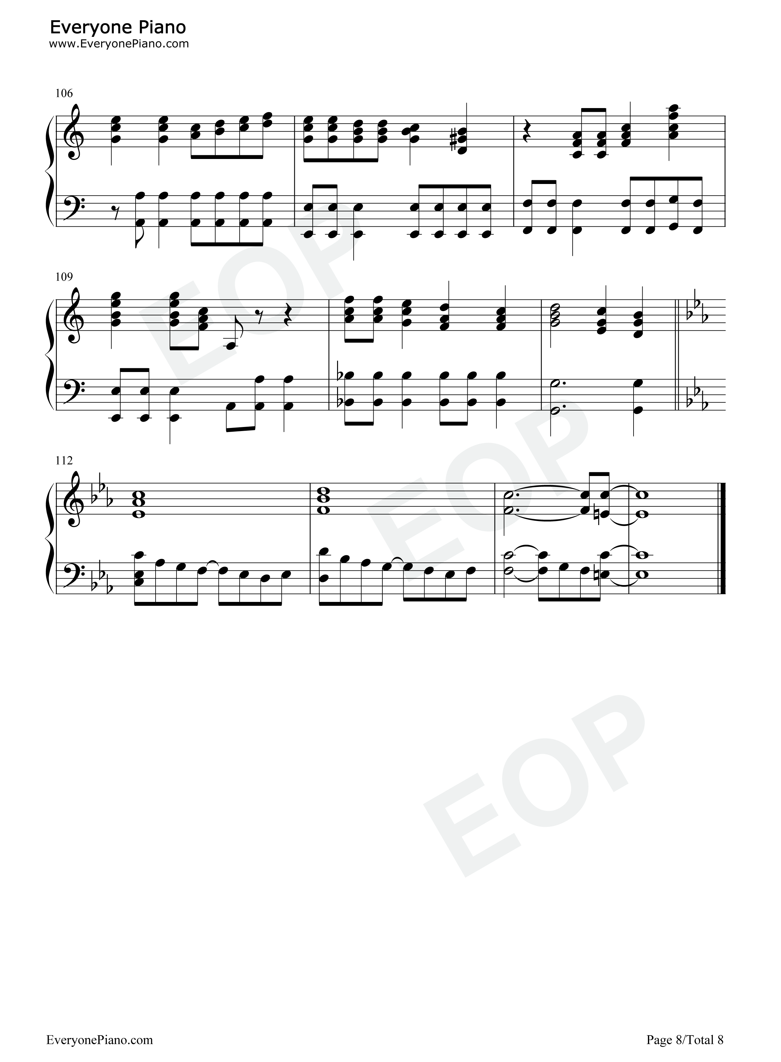 七龙珠GT主题曲钢琴谱_七龙珠GT