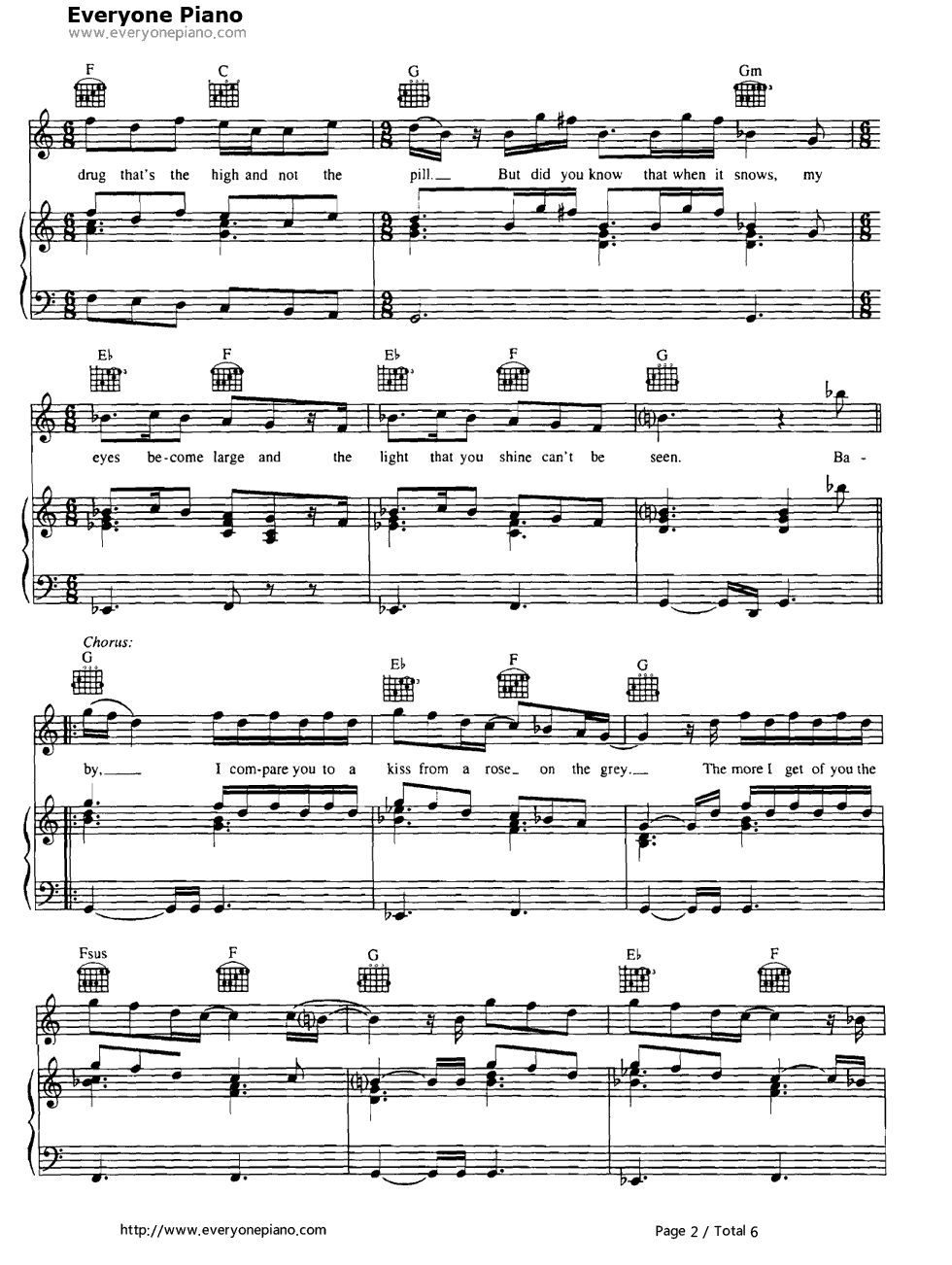 Kiss_From_a_Rose钢琴谱_Seal