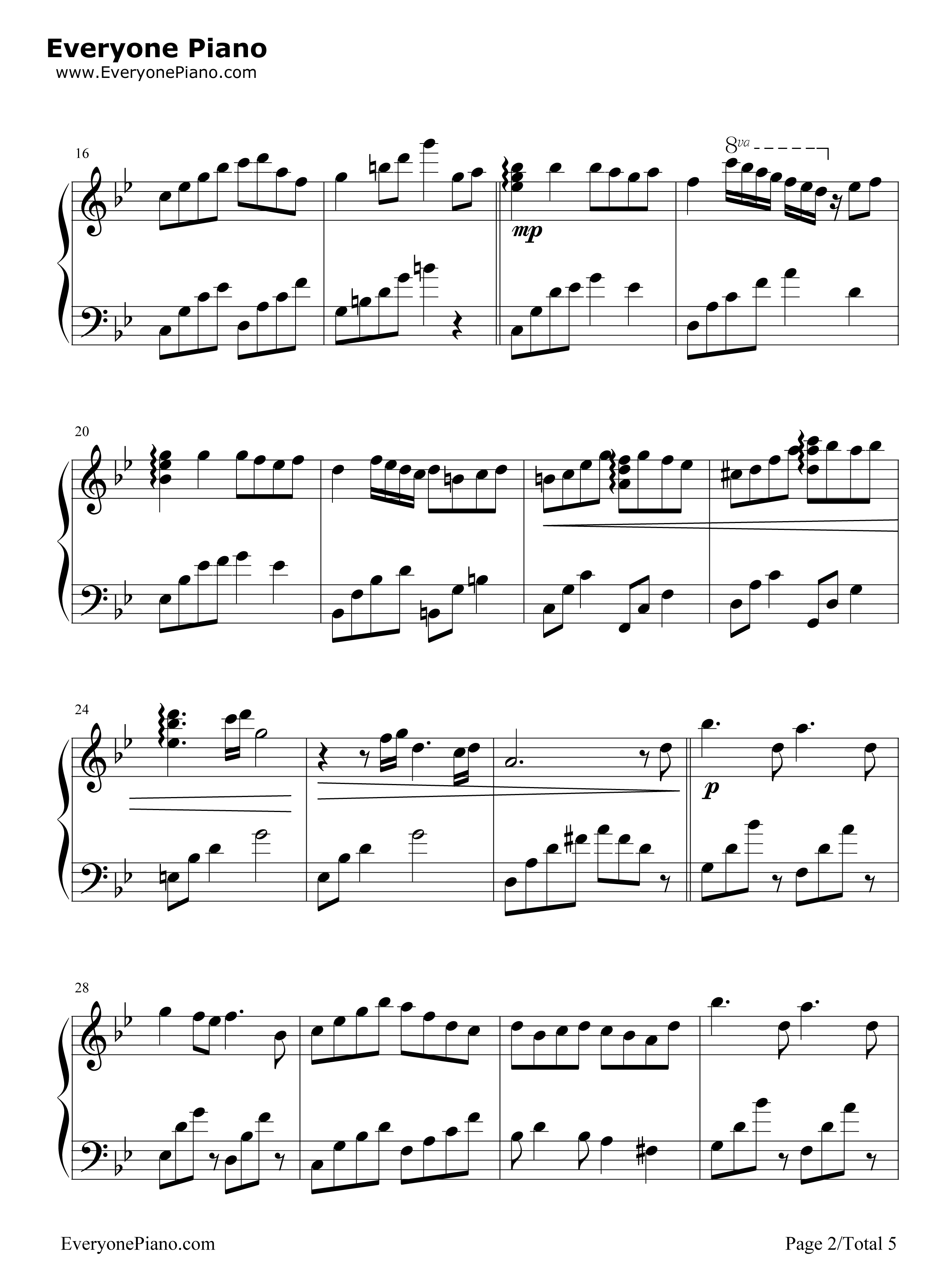 更替的四季钢琴谱_久石让__Joe_Hisaishi_Hayao_Miyazaki