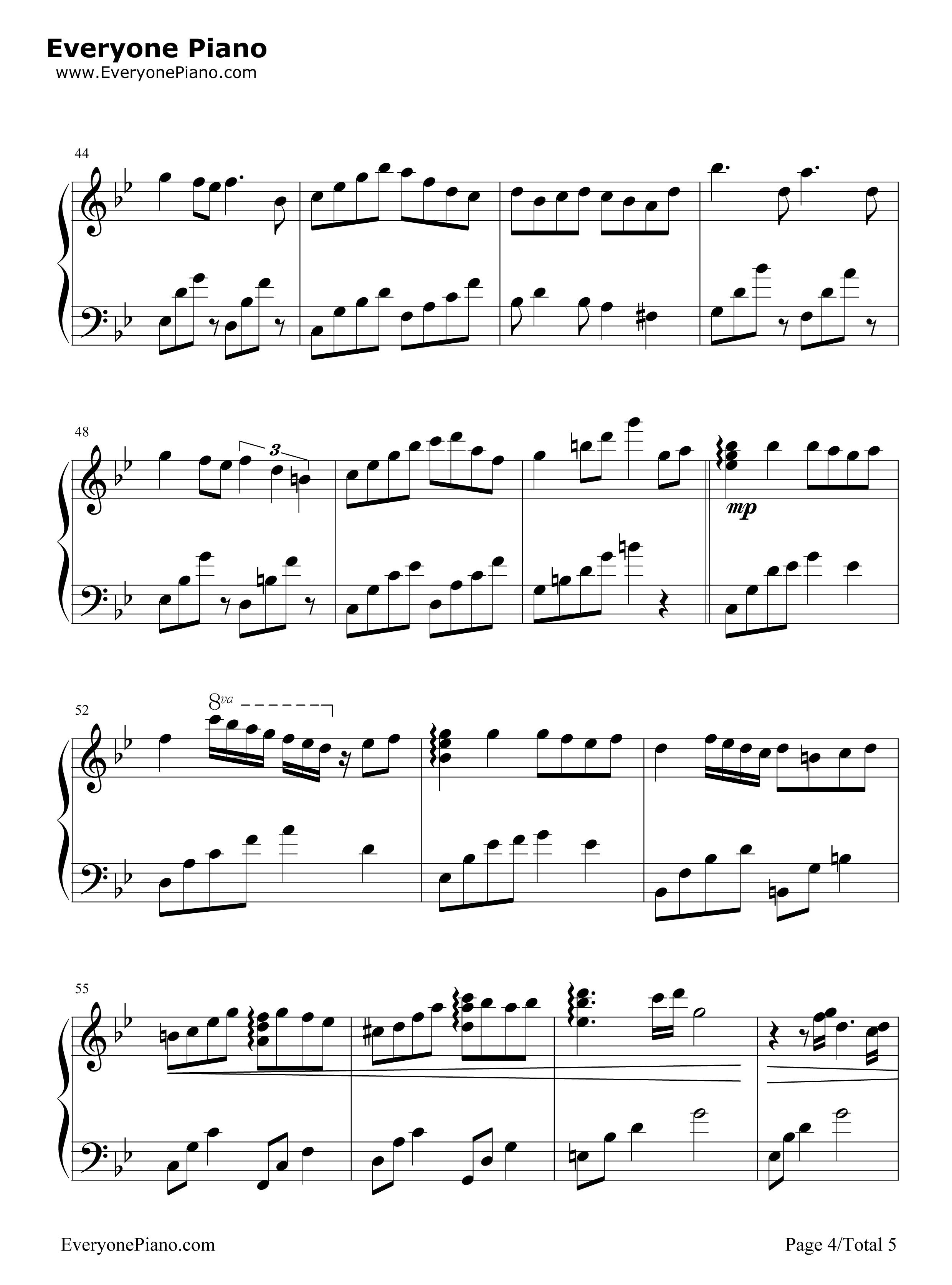 更替的四季钢琴谱_久石让__Joe_Hisaishi_Hayao_Miyazaki