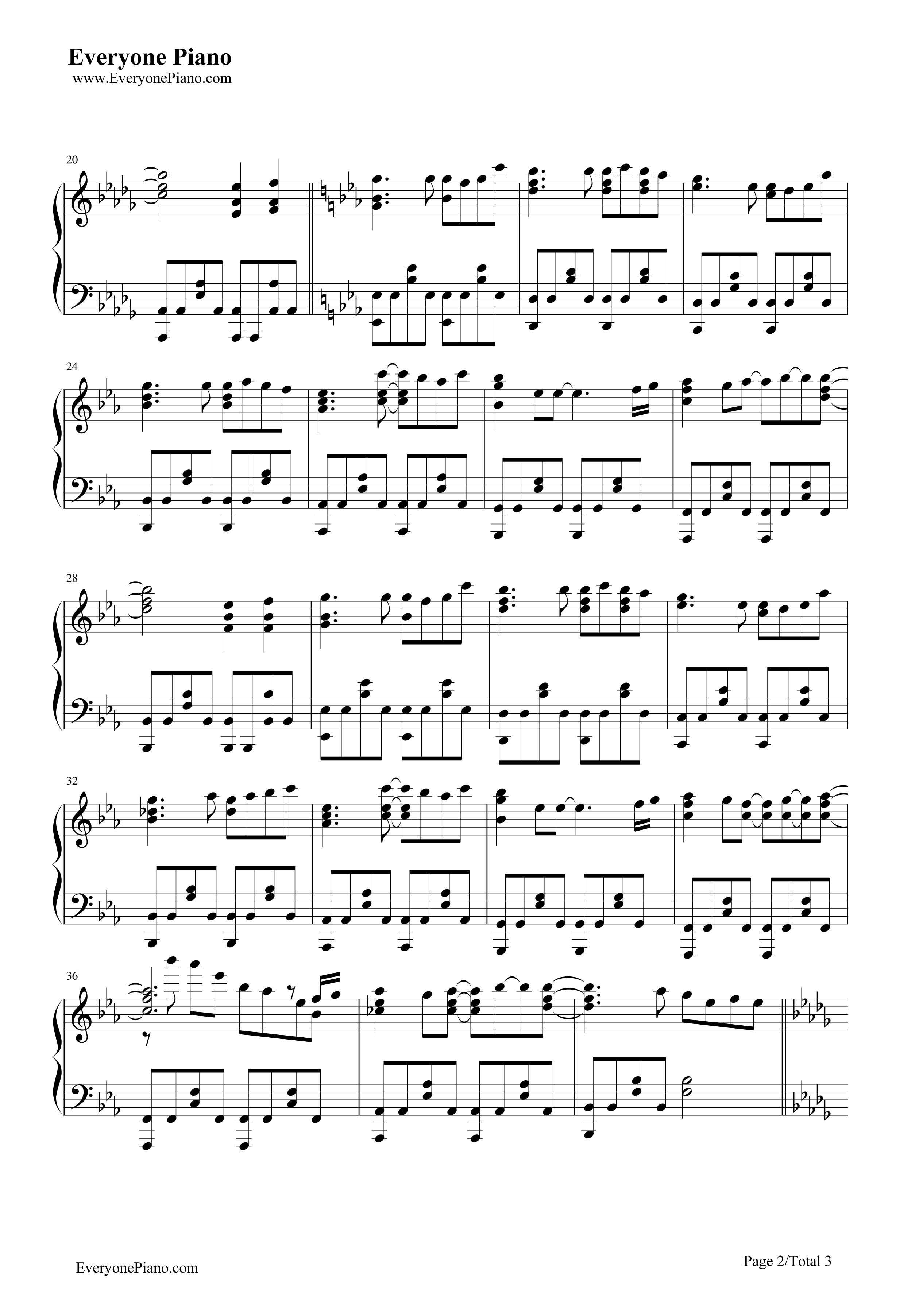 ただいま。钢琴谱_竹达彩奈