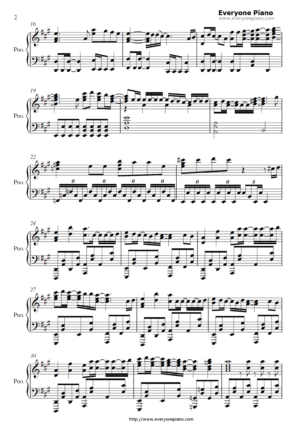 ナイショの话钢琴谱_ClariS