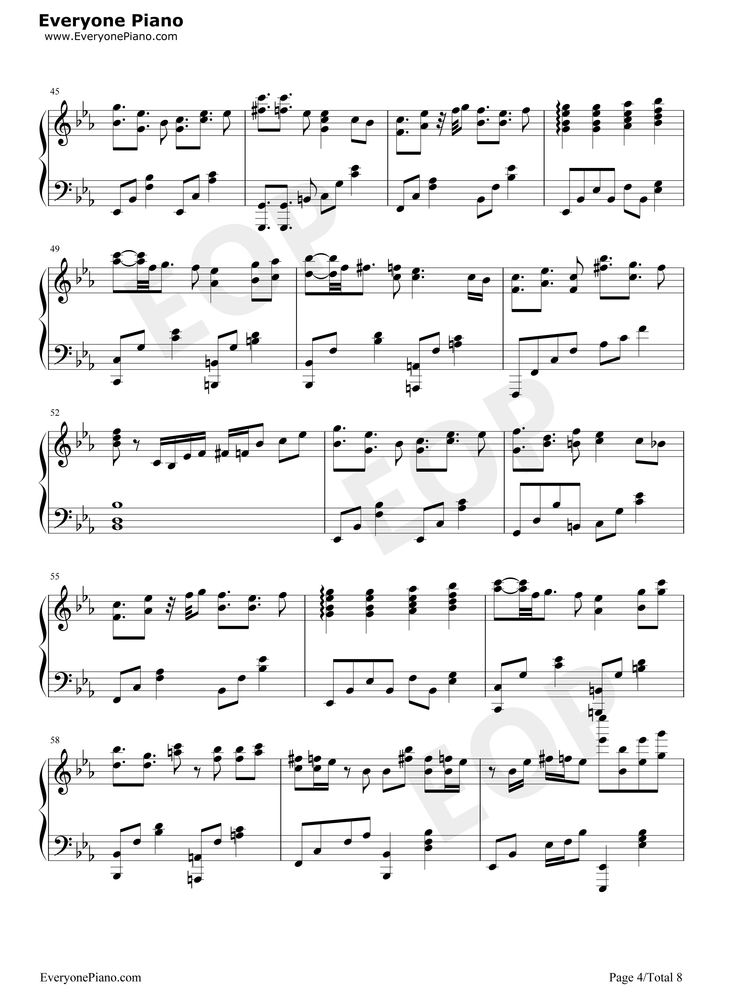 夕景イエスタデイ钢琴谱_じん_(自然の敌P)