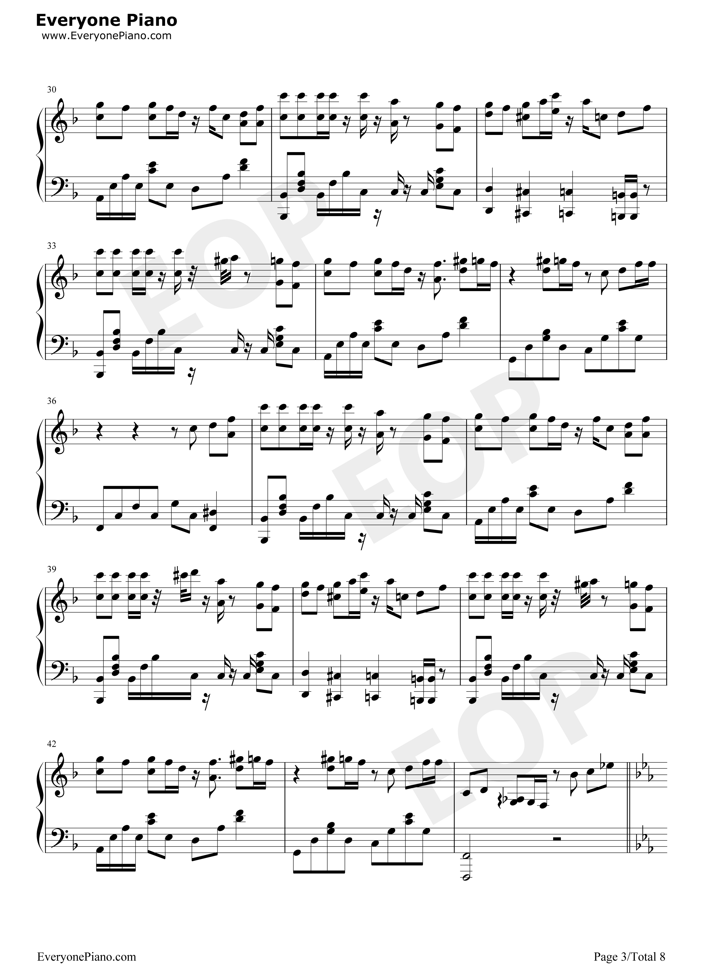 夕景イエスタデイ钢琴谱_じん_(自然の敌P)