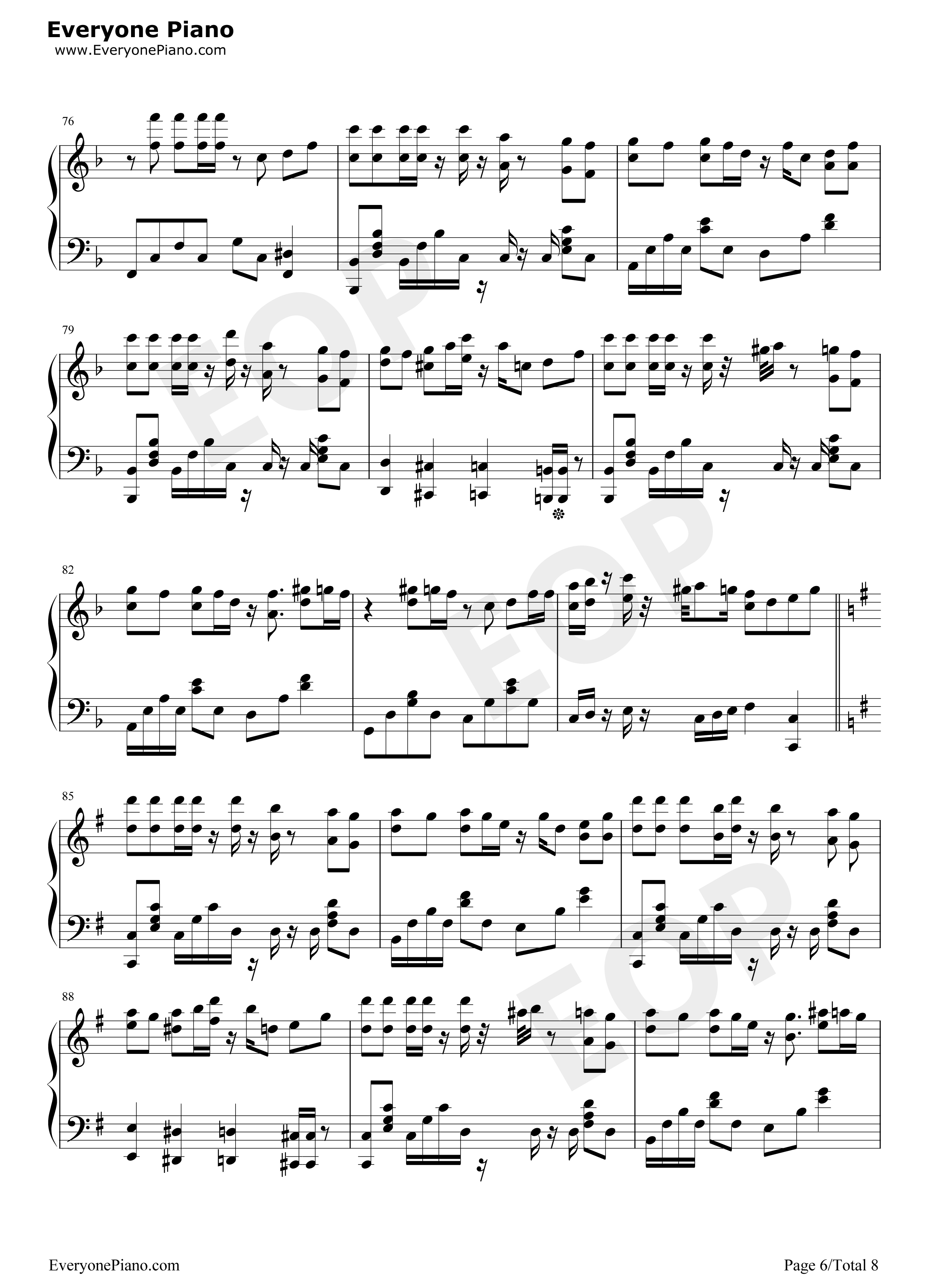 夕景イエスタデイ钢琴谱_じん_(自然の敌P)