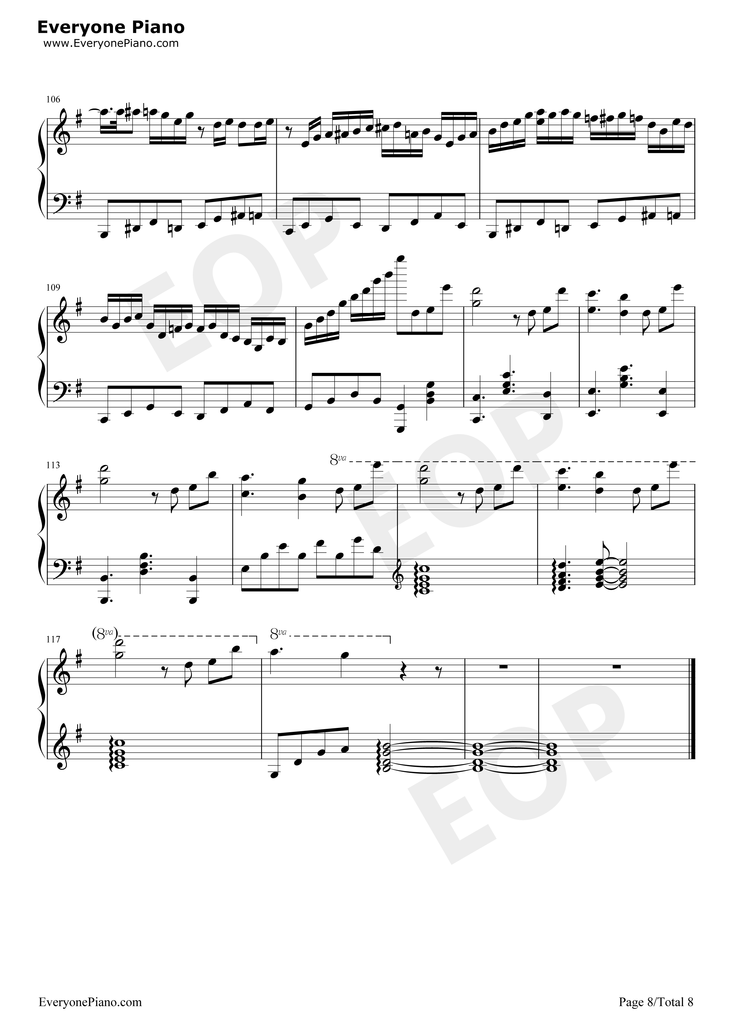 夕景イエスタデイ钢琴谱_じん_(自然の敌P)