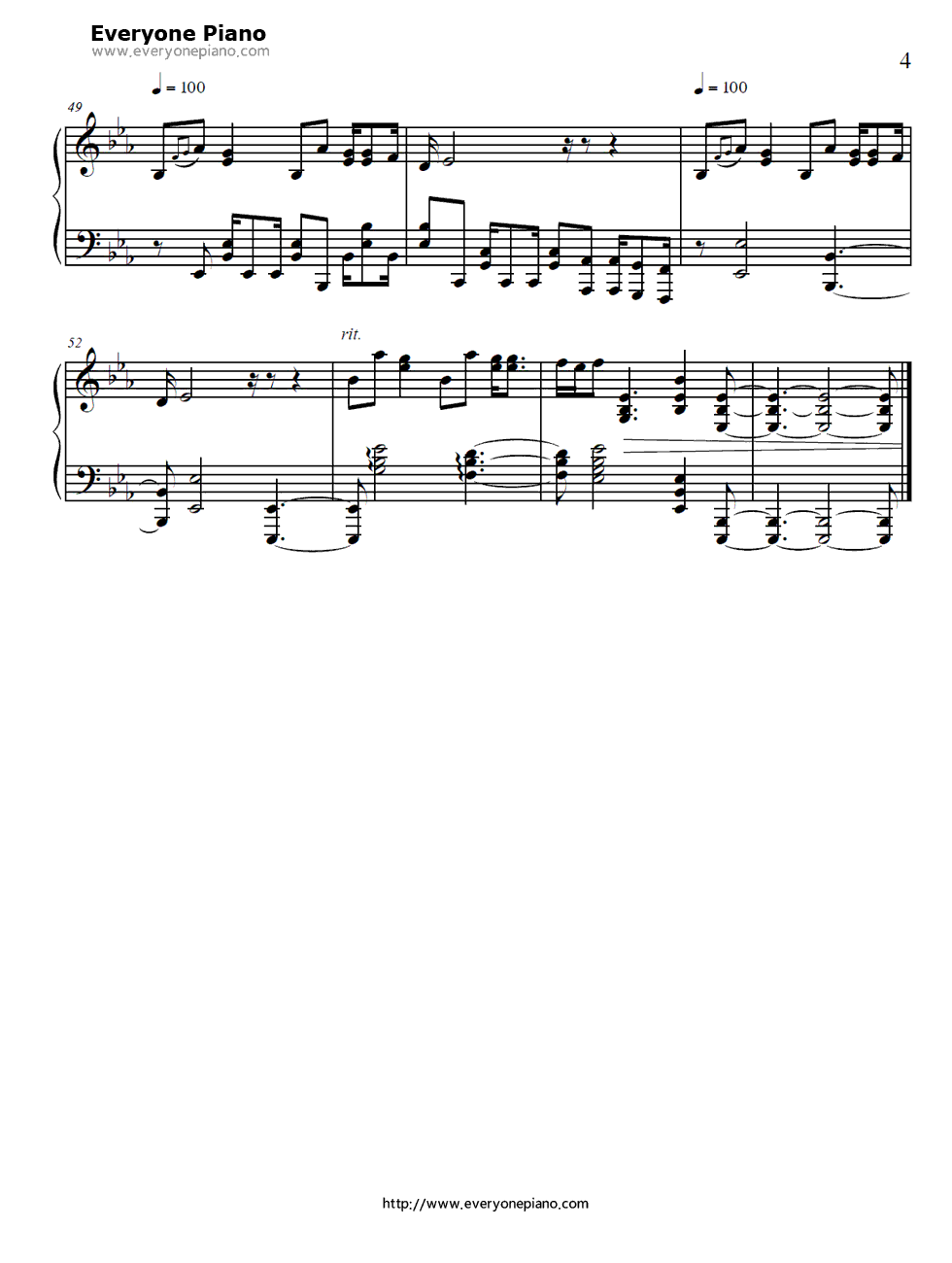 深呼吸钢琴谱_SUPER_BEAVER