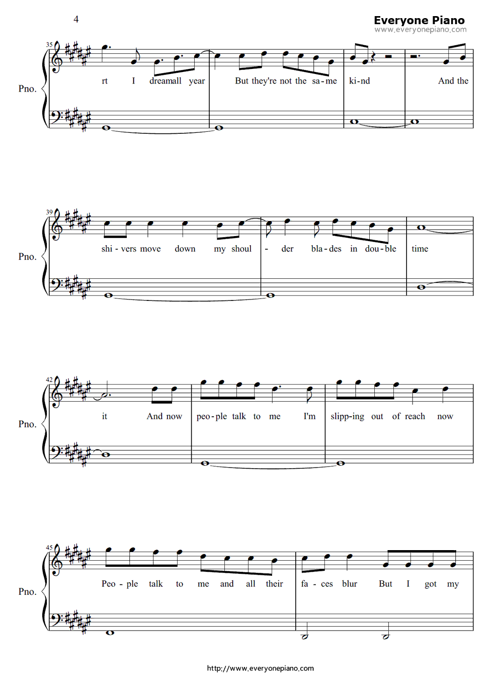 Yellow_Flicker_Beat钢琴谱_Lorde