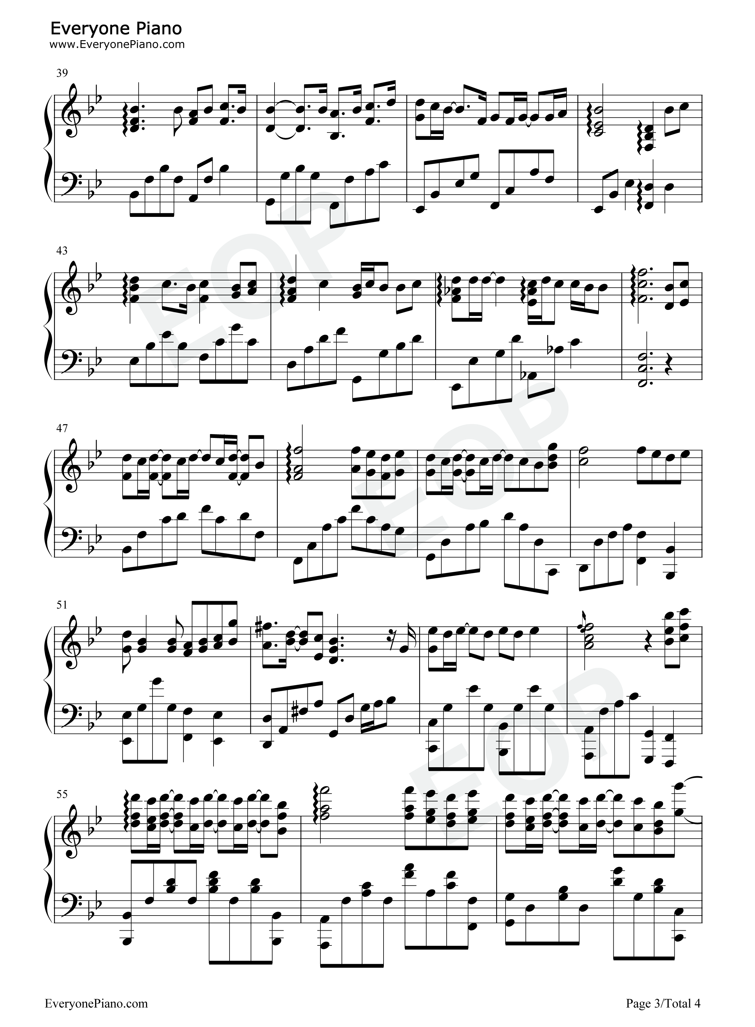 爱你没错钢琴谱_张信哲