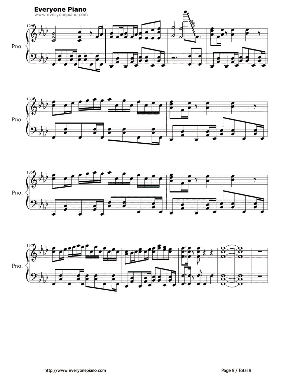 セツナトリップ钢琴谱_Last_Note.