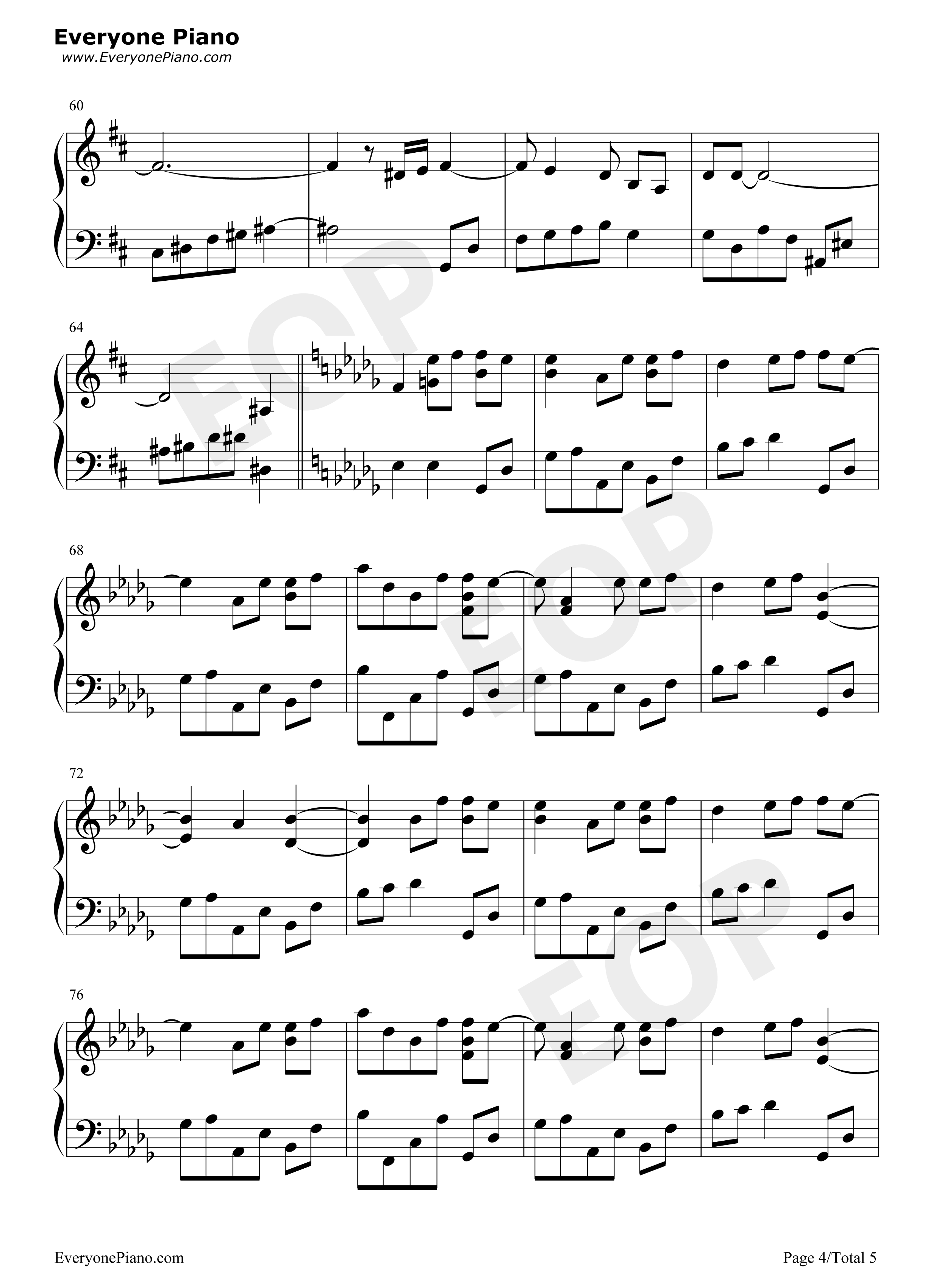 生まれてきてくれてありがとう钢琴谱_海猫鸣泣之时EP6