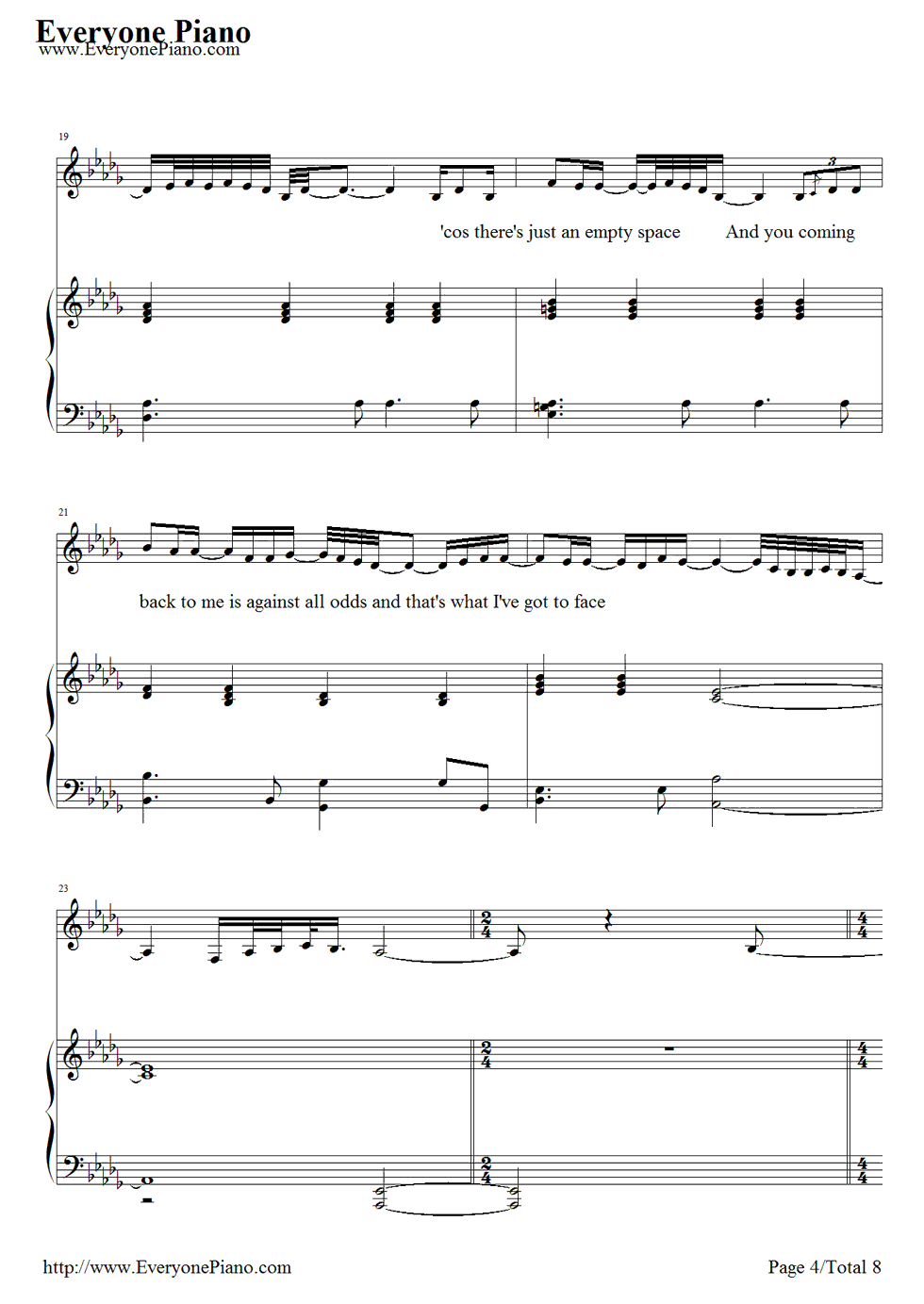 Against_All_Odds钢琴谱_Phil_Collins