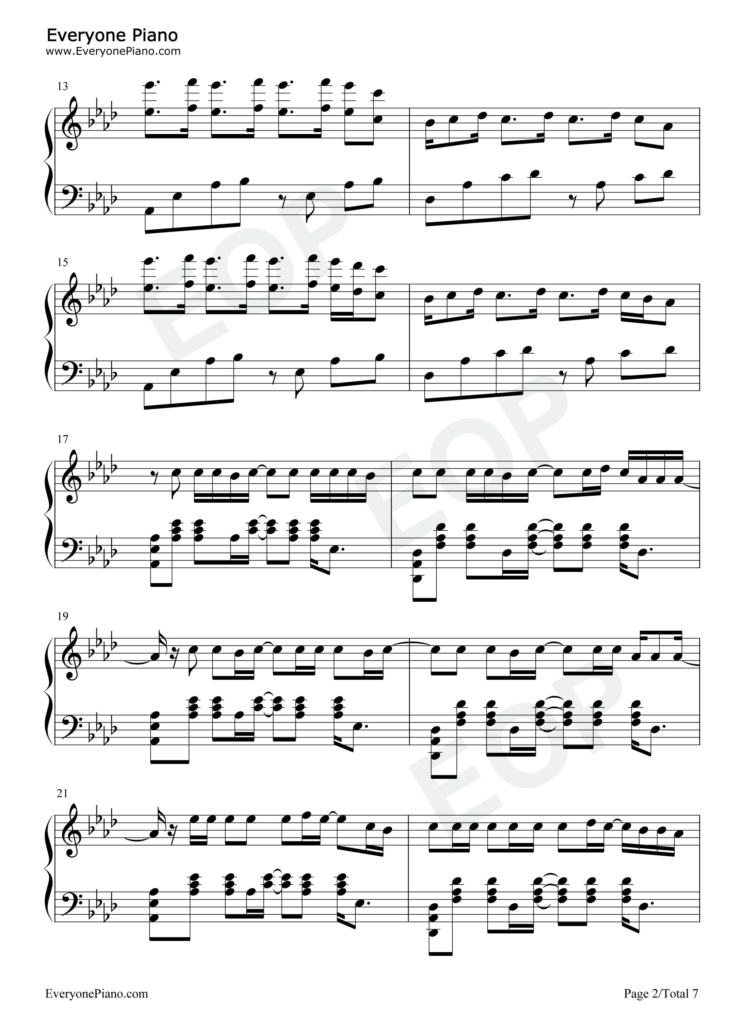 Bumpin'_the_Night钢琴谱_Florida_Georgia_Line