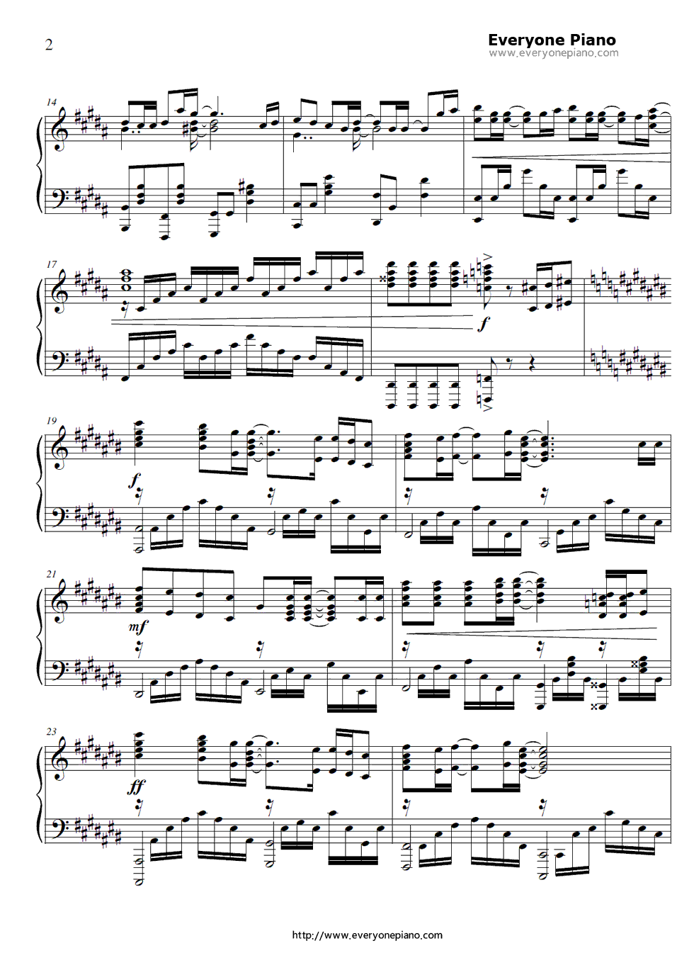 トポロジー钢琴谱_いとうかなこ___伊藤香奈子