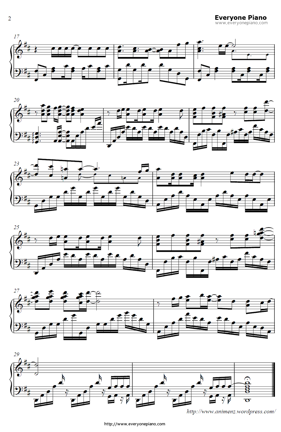 All_in_good_time钢琴谱_川田真美