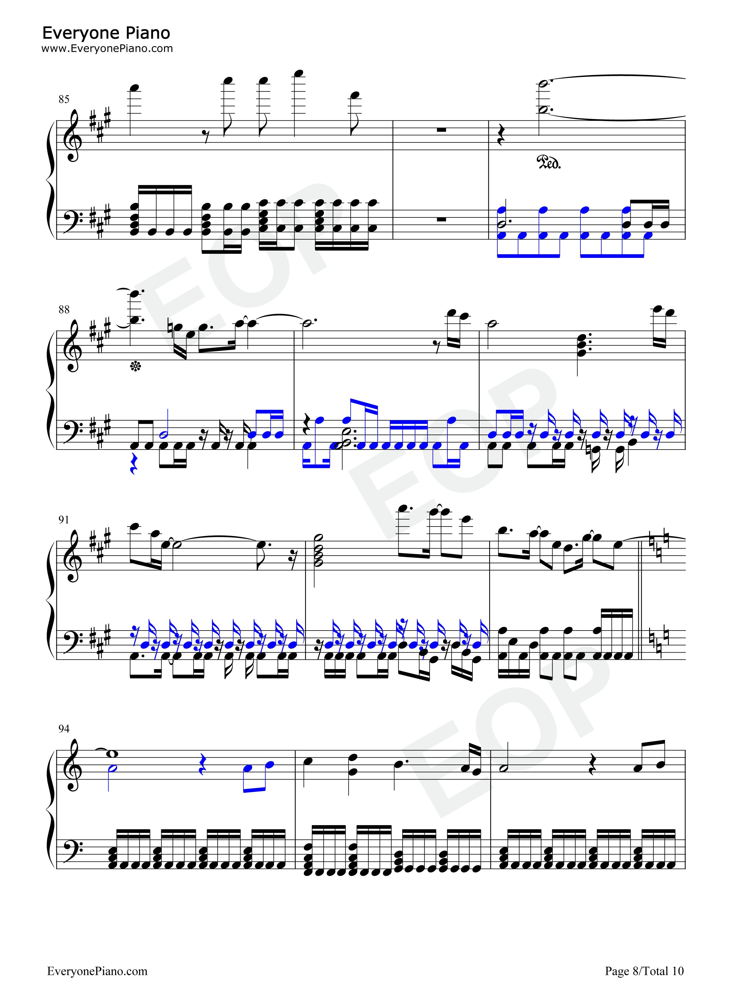 BEYOND_THE_TIME钢琴谱_TM_NETWORK