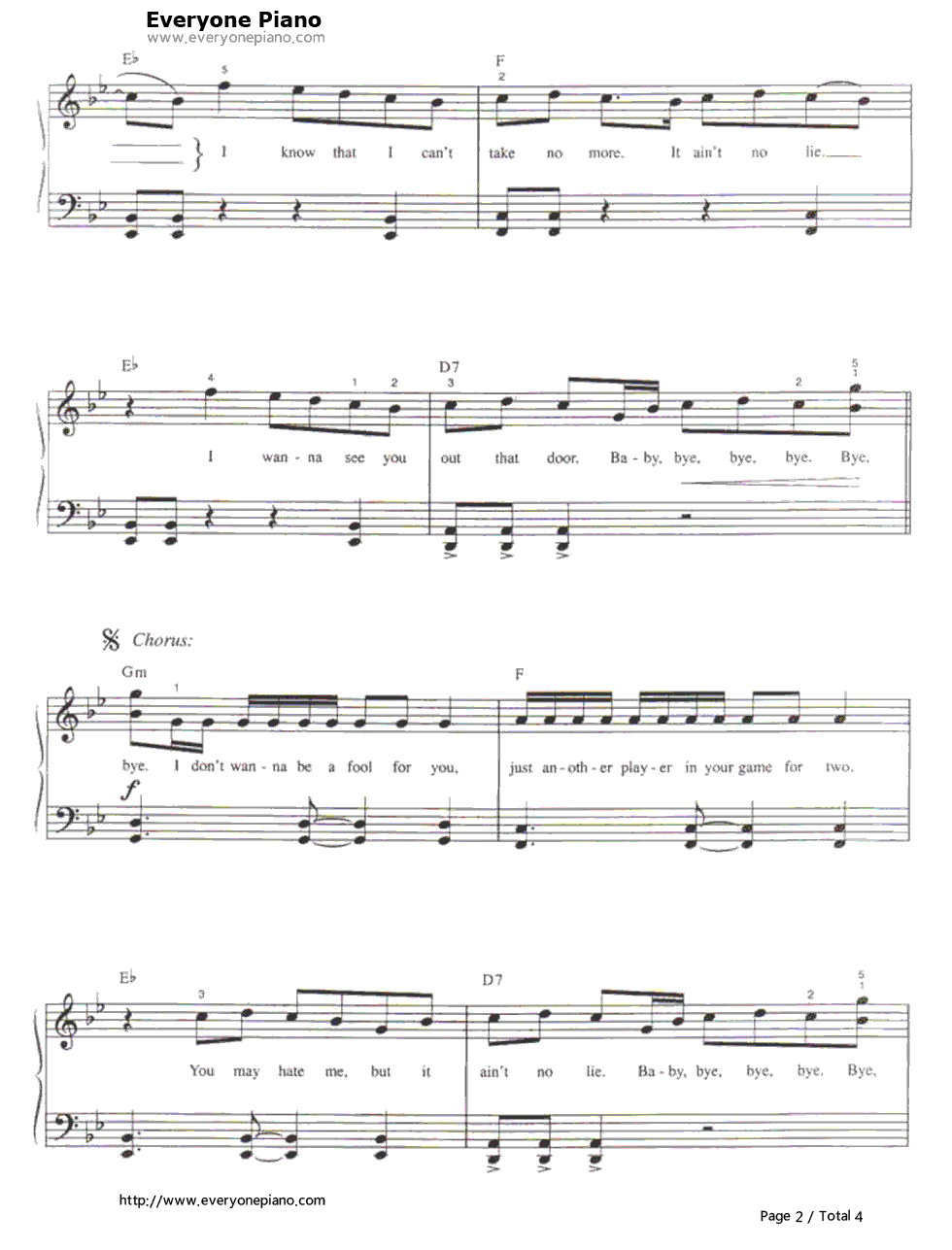 Bye_Bye_Bye钢琴谱_'N_Sync