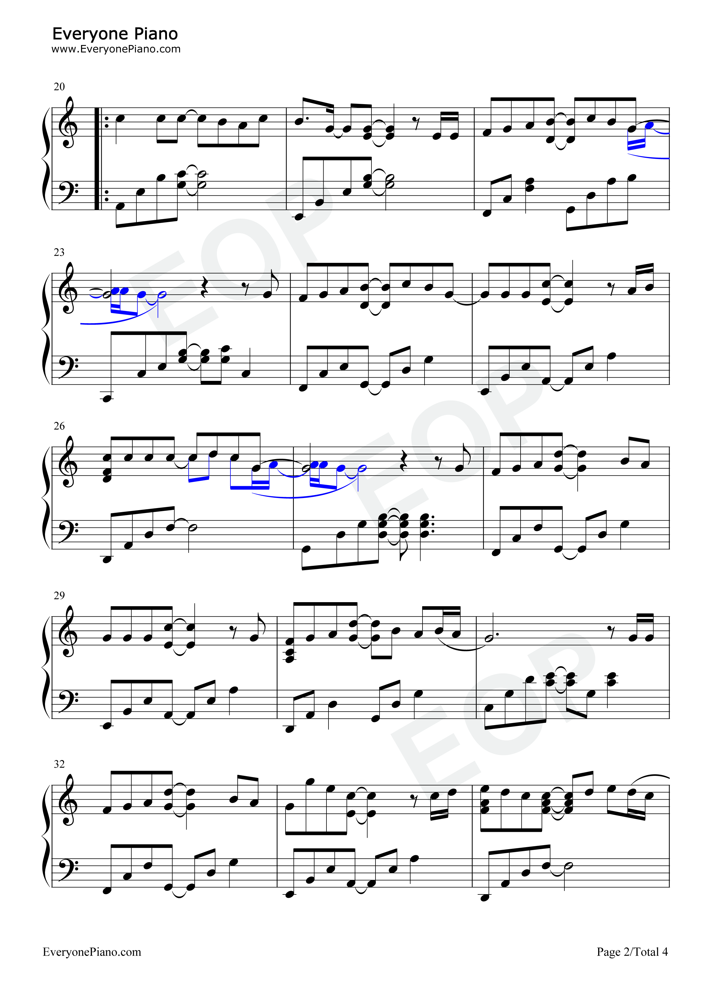 Stand_By_Me钢琴谱_SHINee