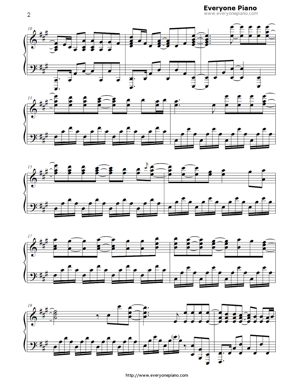 JUST_ONE_LIFE钢琴谱_Spyair