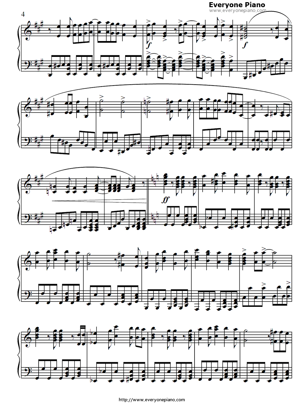 カッコ悪い_I_love_you!钢琴谱_French_Kiss(フレンチ・キス)