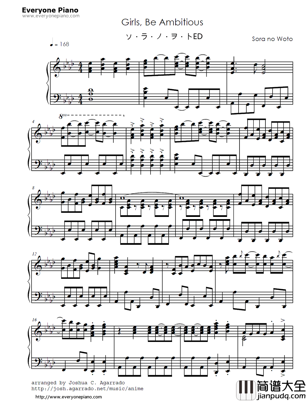 Girls_Be_Ambitious钢琴谱_户松遥