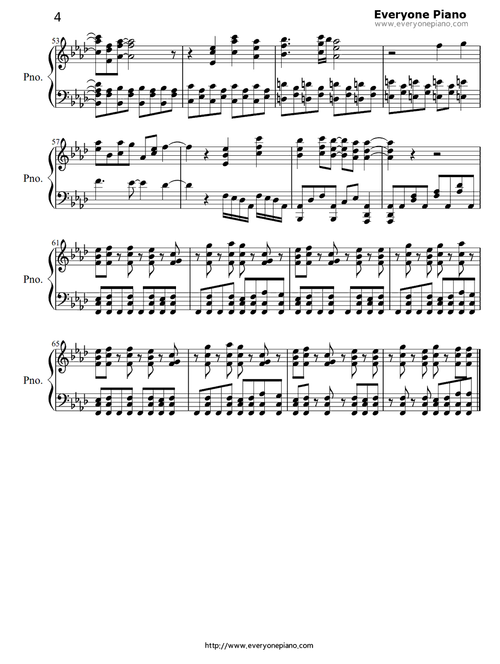 No_pain_No_game钢琴谱_ナノ