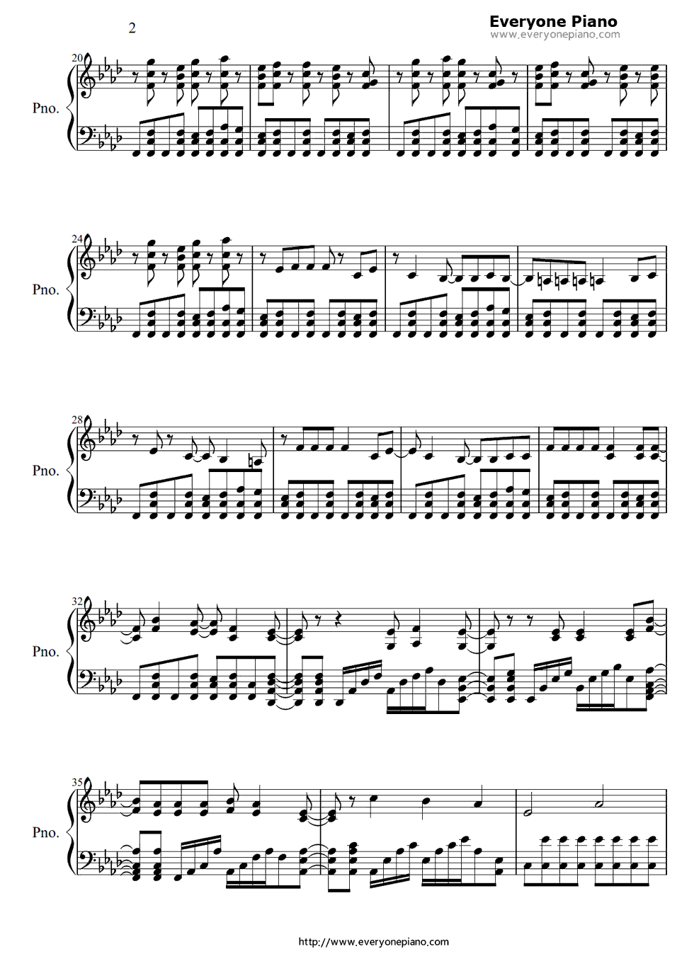 No_pain_No_game钢琴谱_ナノ