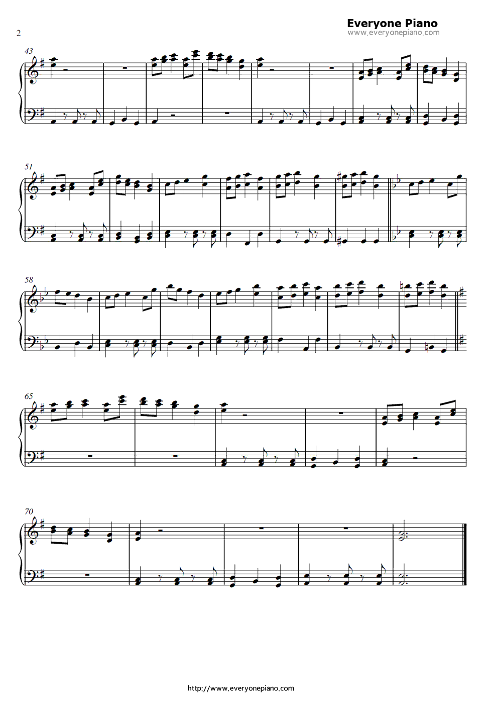 Last_Battle钢琴谱_佐藤直纪