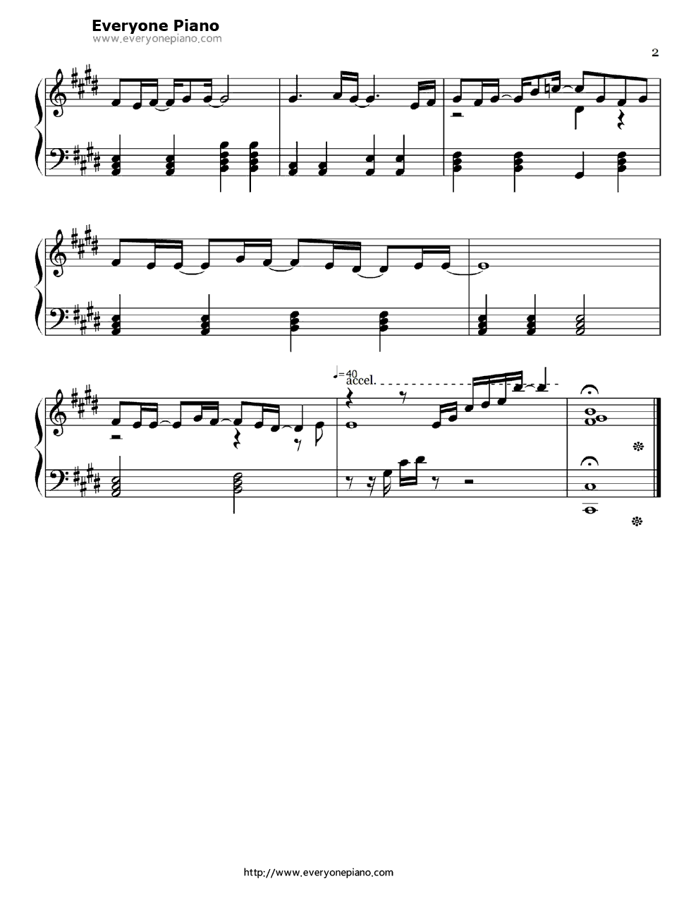 Color钢琴谱_MARiA