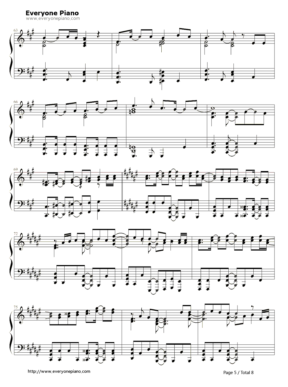 Knocking_on_the_mind钢琴谱_圣川真斗（铃村健一）