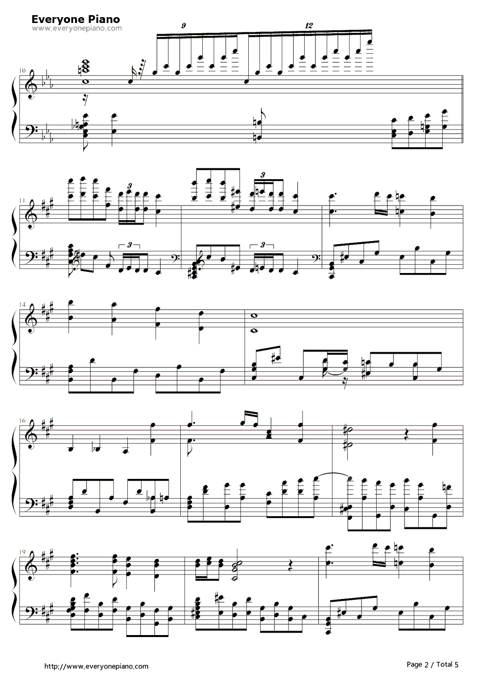 凶梦伝染钢琴谱_ALI_PROJECT