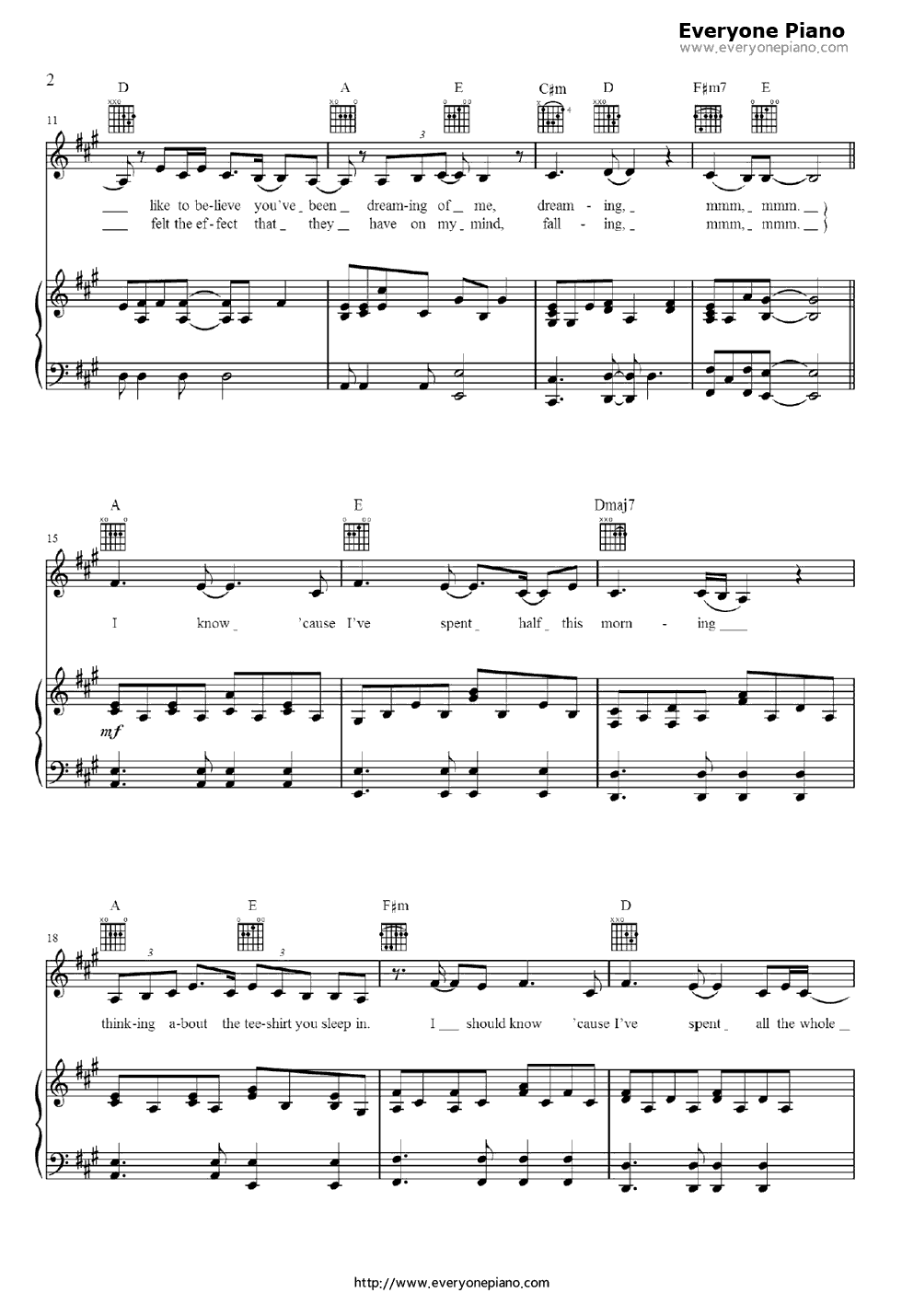 Tee_Shirt钢琴谱_Birdy