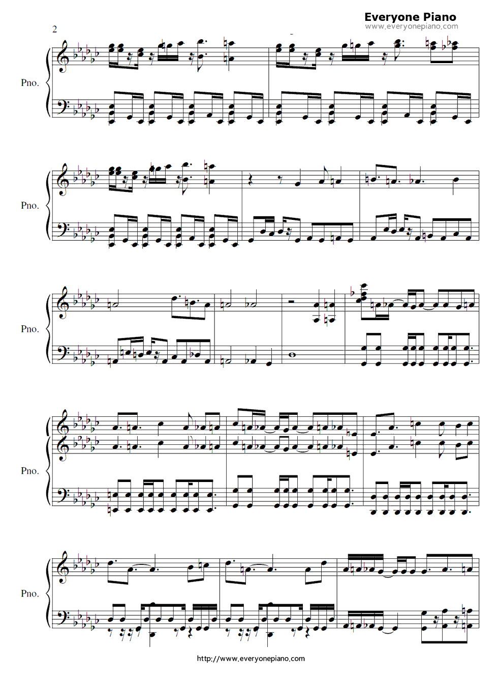 空想メソロギヰ钢琴谱_妖精帝国