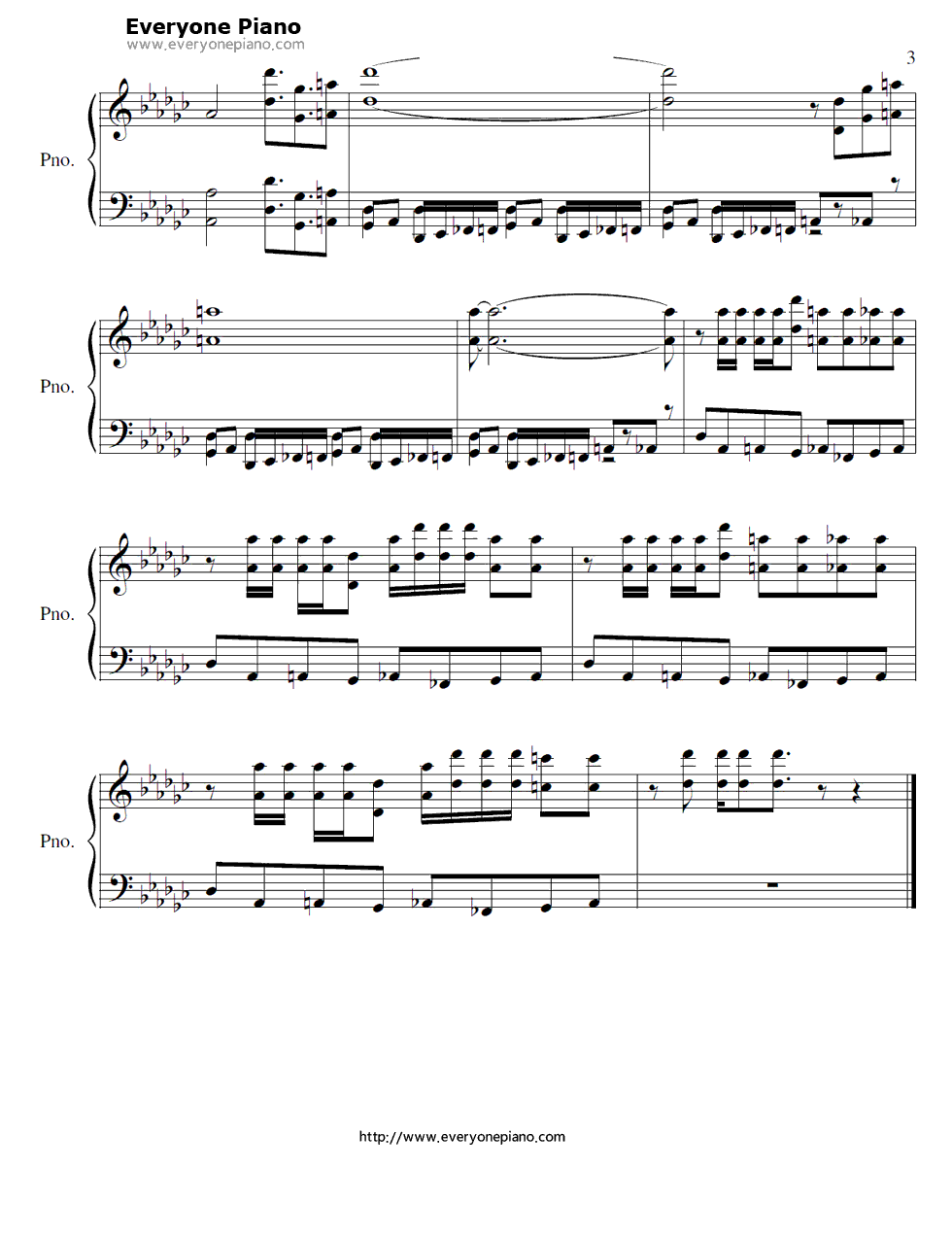 空想メソロギヰ钢琴谱_妖精帝国